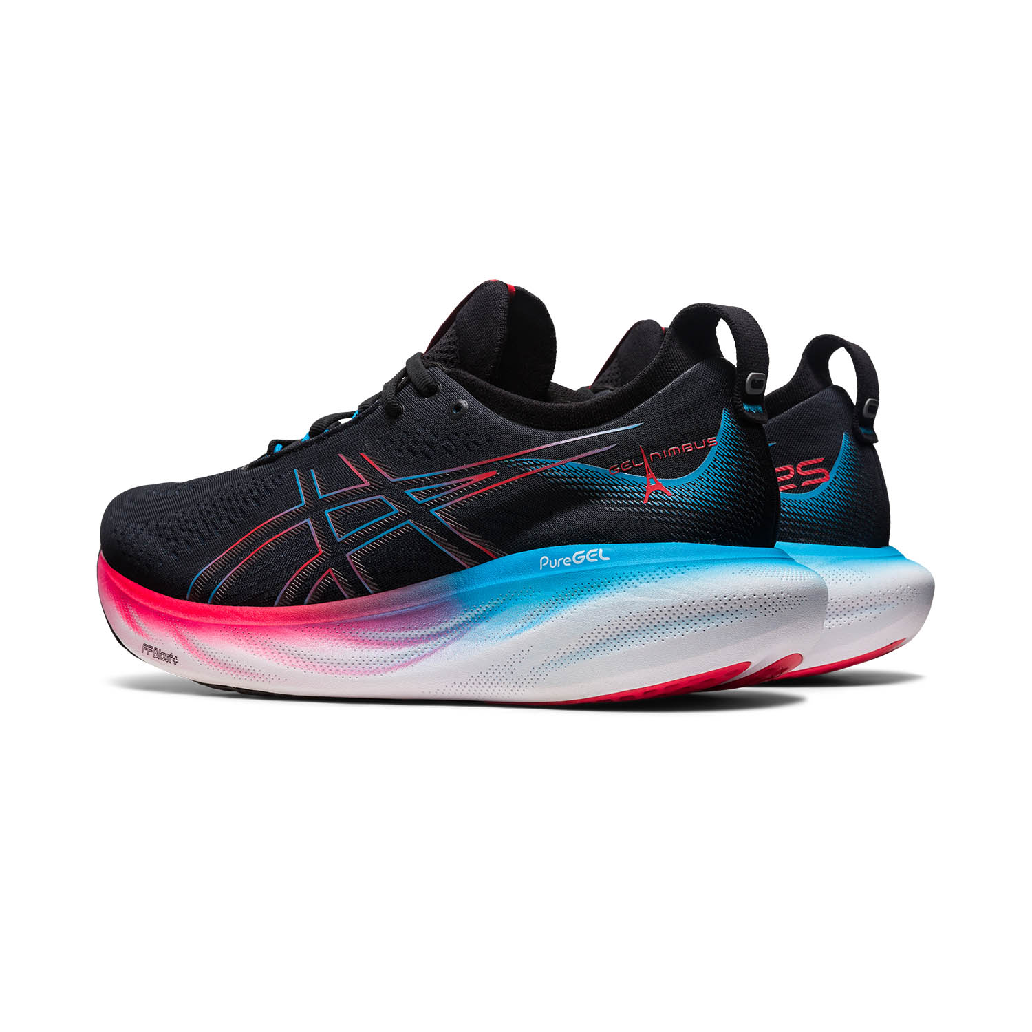 Asics Gel Nimbus 25 - Black/Electronic Red