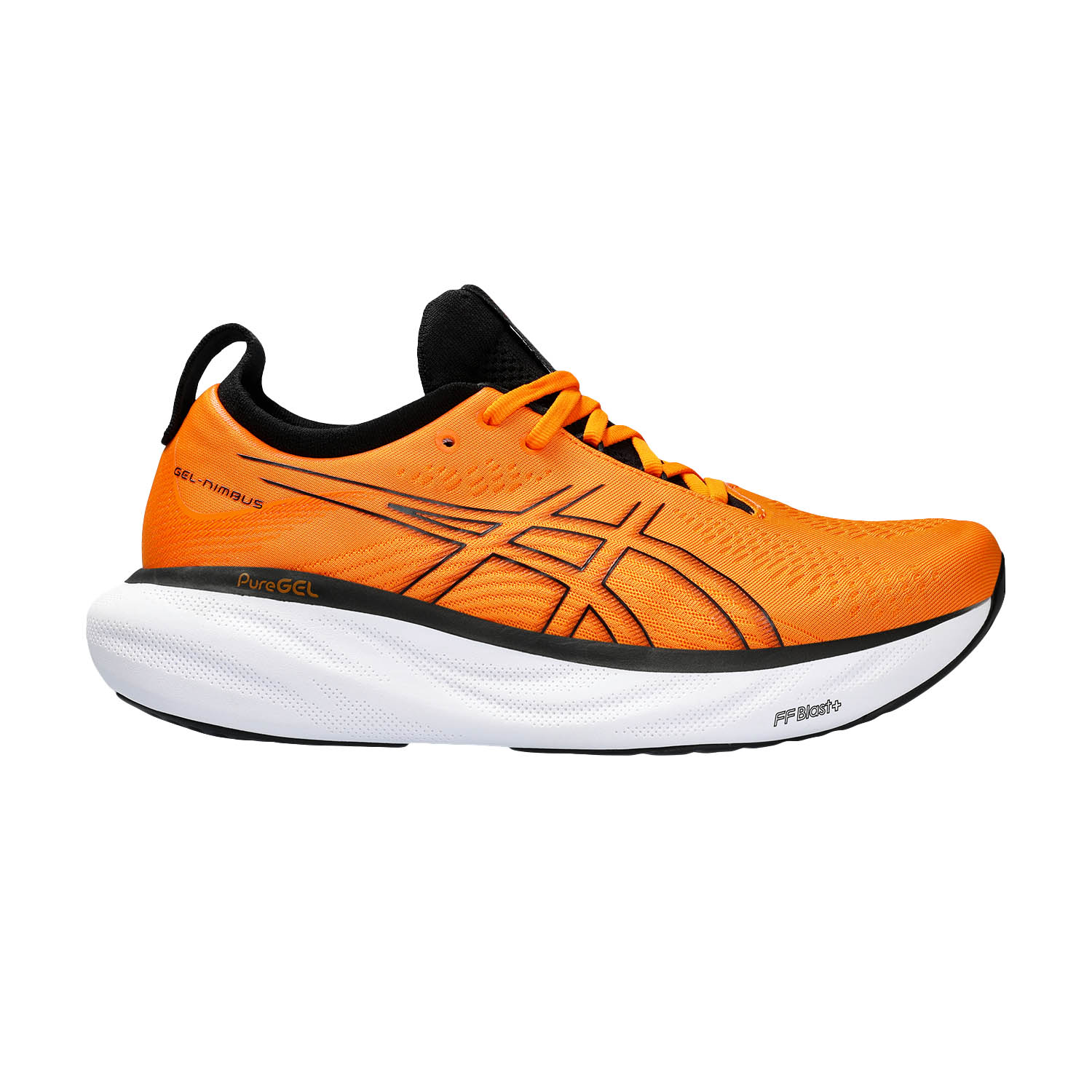 Asics Gel Nimbus 25 Men's Running Shoes - Black/Glow Yellow