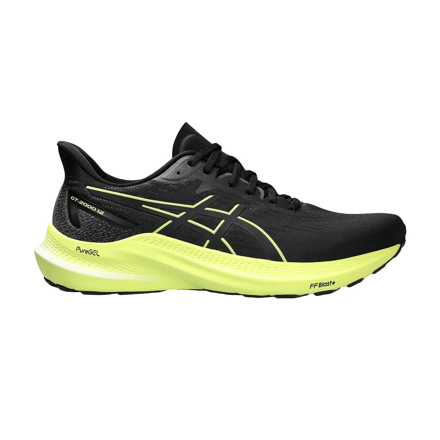 Asics GT 2000 Men's Running Shoes - Black/Glow Yellow