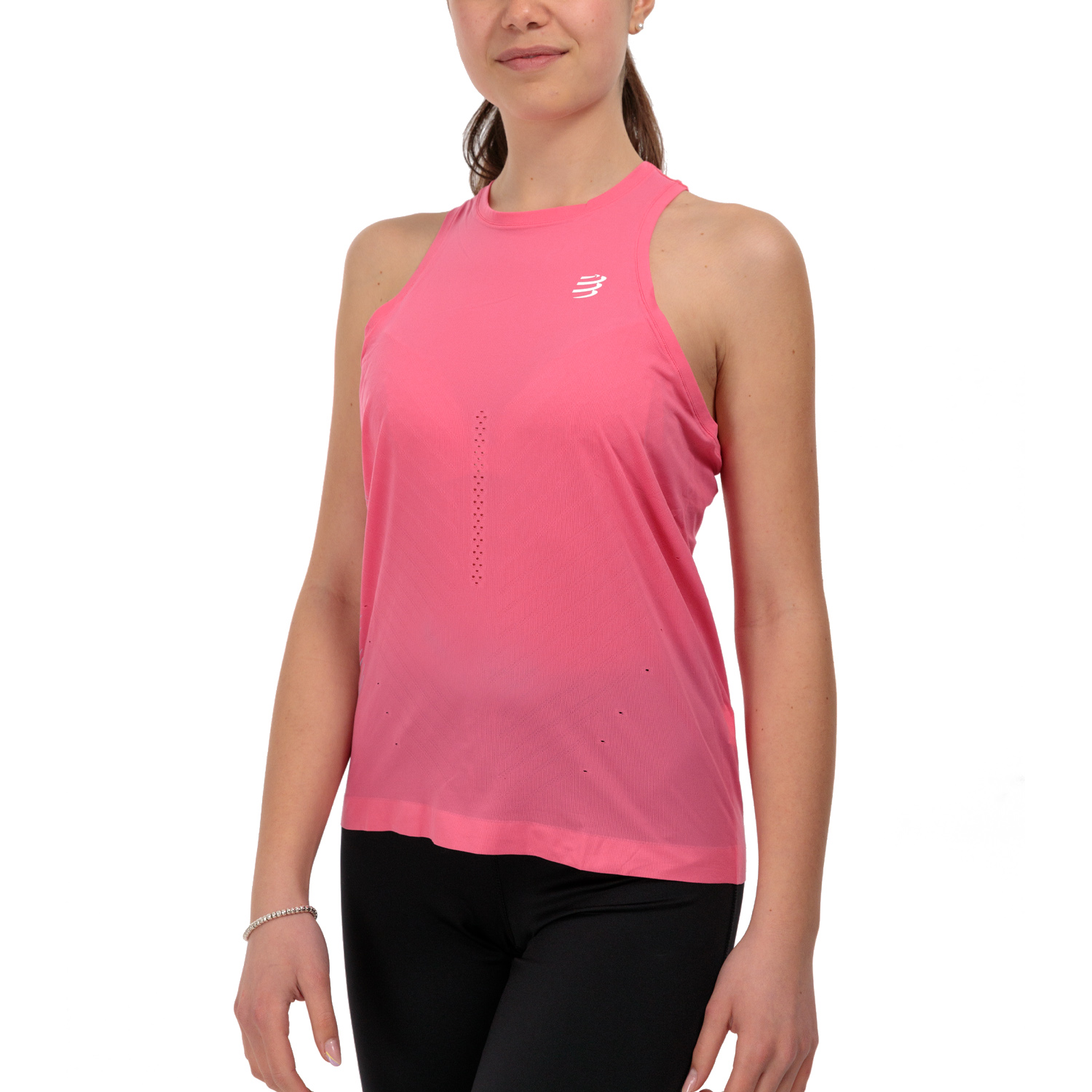 Compressport Performance Tank - Hot Pink/Aqua