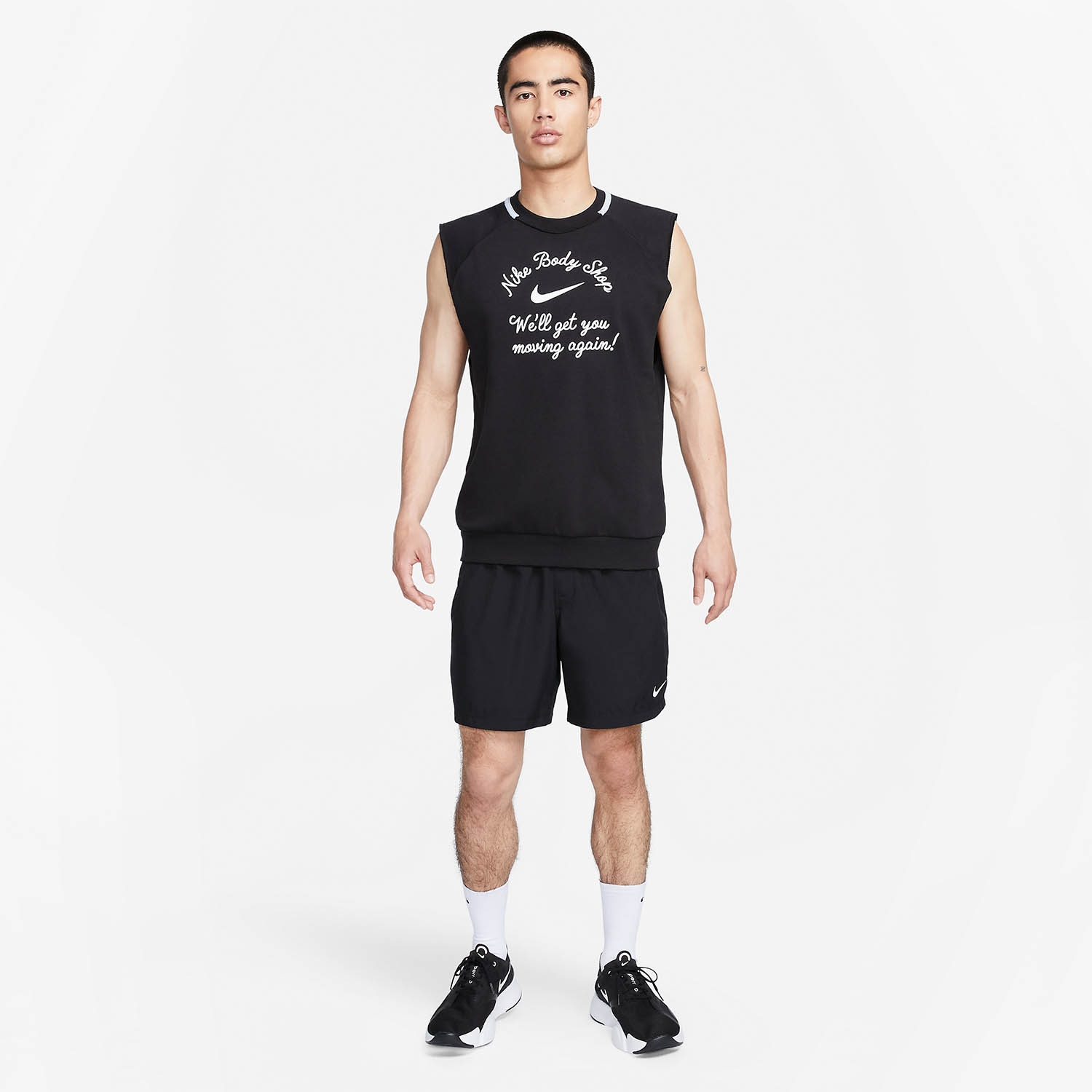 Nike Body Shop Tank - Black/Blue Whisper/Summit White