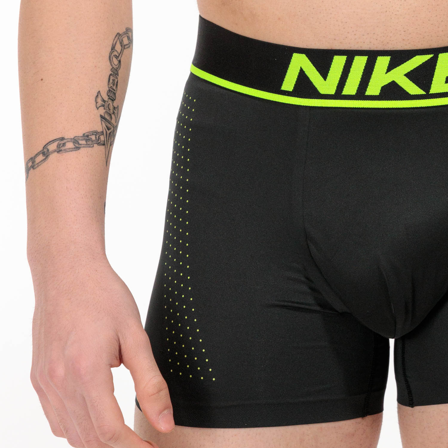 Nike Dri-FIT Elite Micro Men's Underwear Boxers - Black/Volt