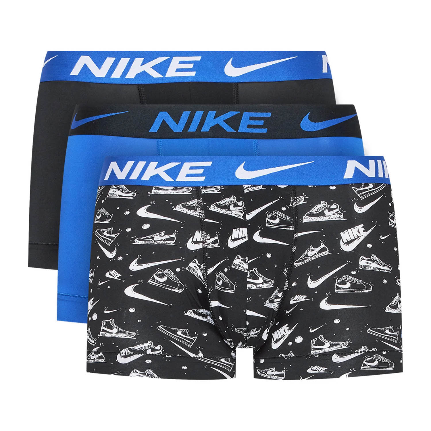 Nike Dri-FIT Essential Micro x 3 Boxer - Sneaker Sketch Print/Game Royal
