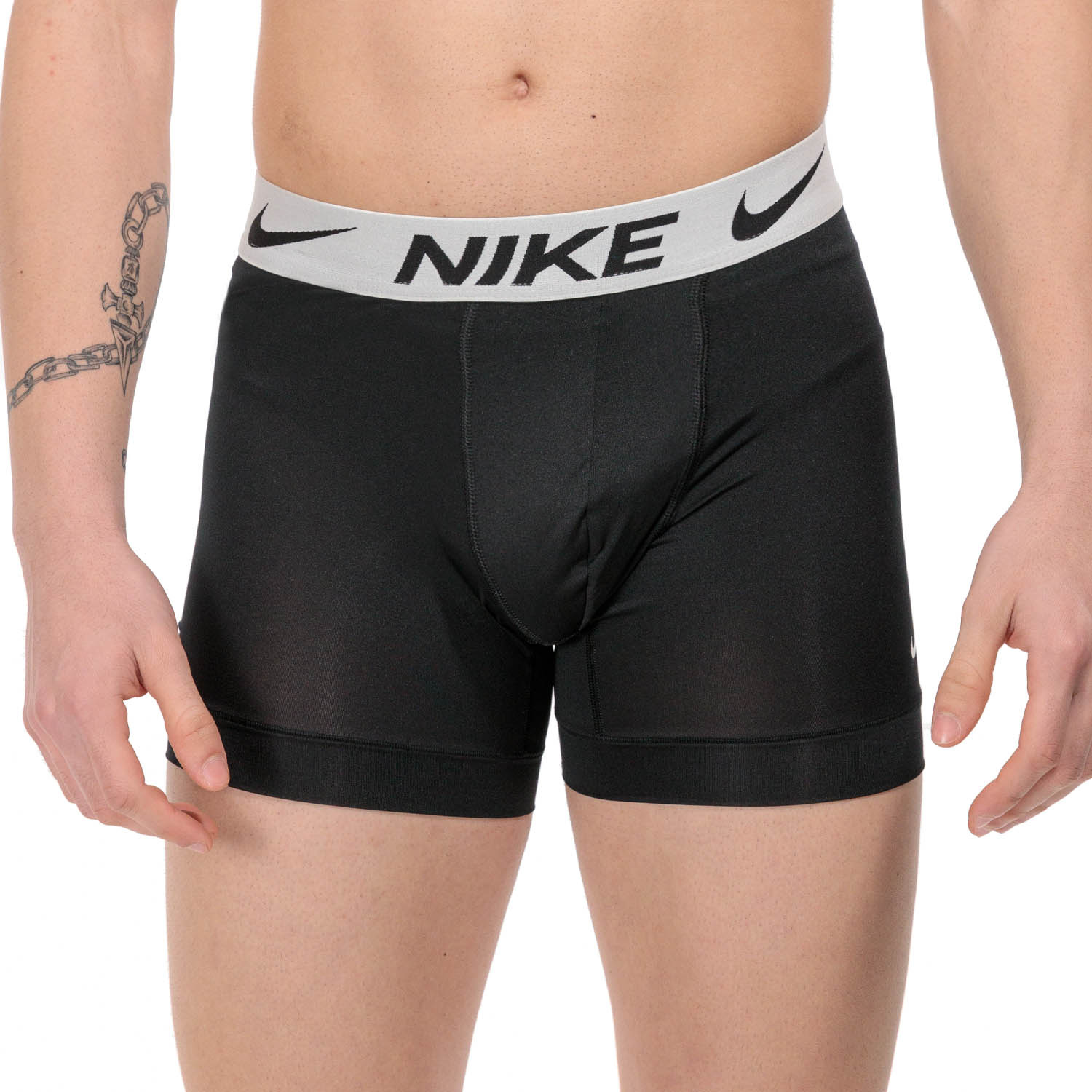 Nike Dri-FIT Performance x 3 Men's Underwear Long Boxers Black