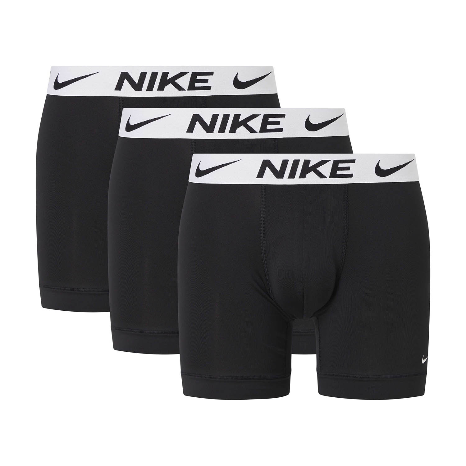 Nike Dri-FIT Performance x 3 Long Boxers - Black/White