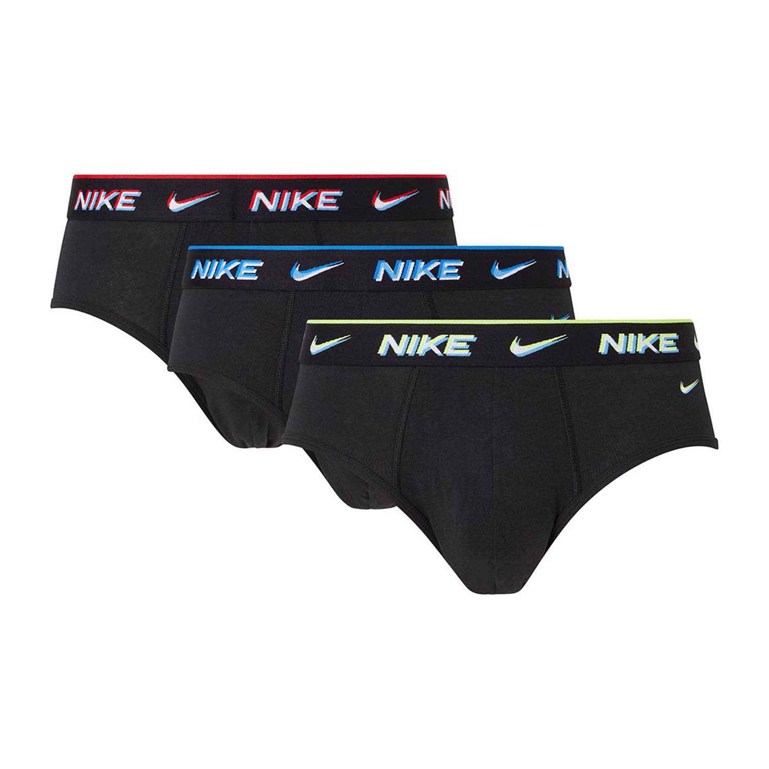 Nike Graphic x 3 Men's Underwear Briefs - Black/Rust/Charcaol