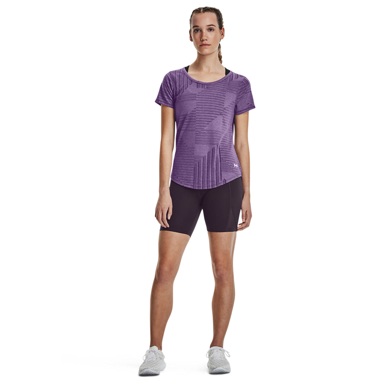 Under Armour Streaker Deco Diamond Camiseta - Retro Purple/Reflective