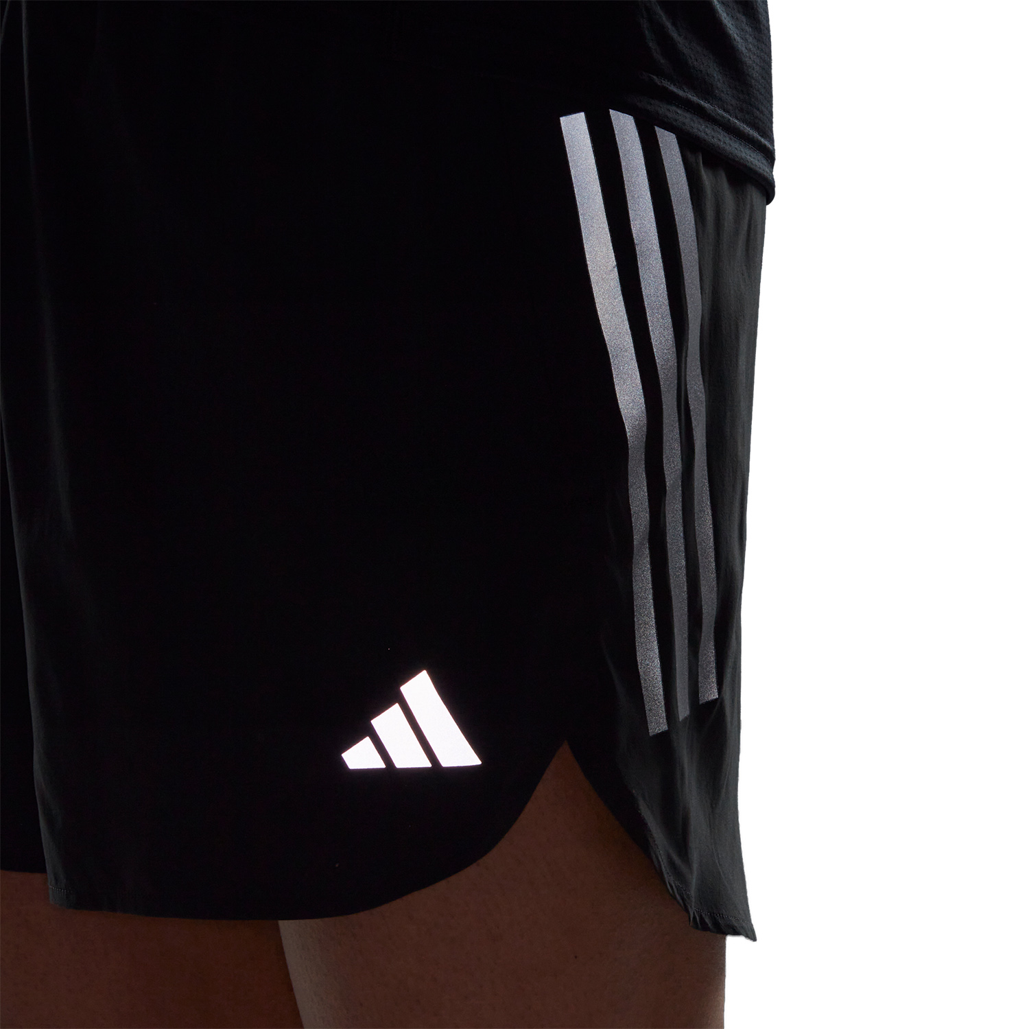 adidas Run Icons 5in Shorts - Black/Carbon