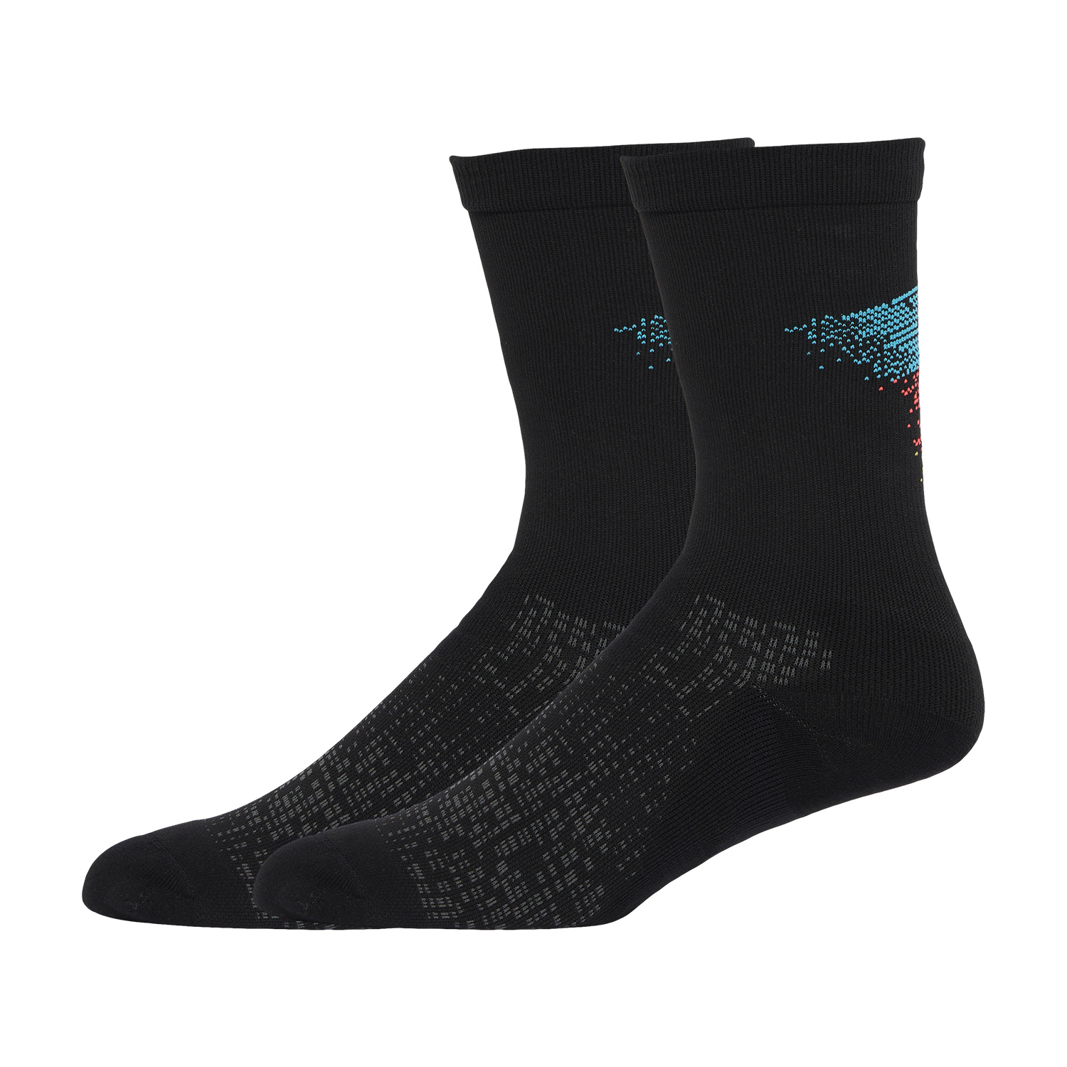 Asics Cushioned Road Plus Socks - Multi/Performance Black/Aquarium