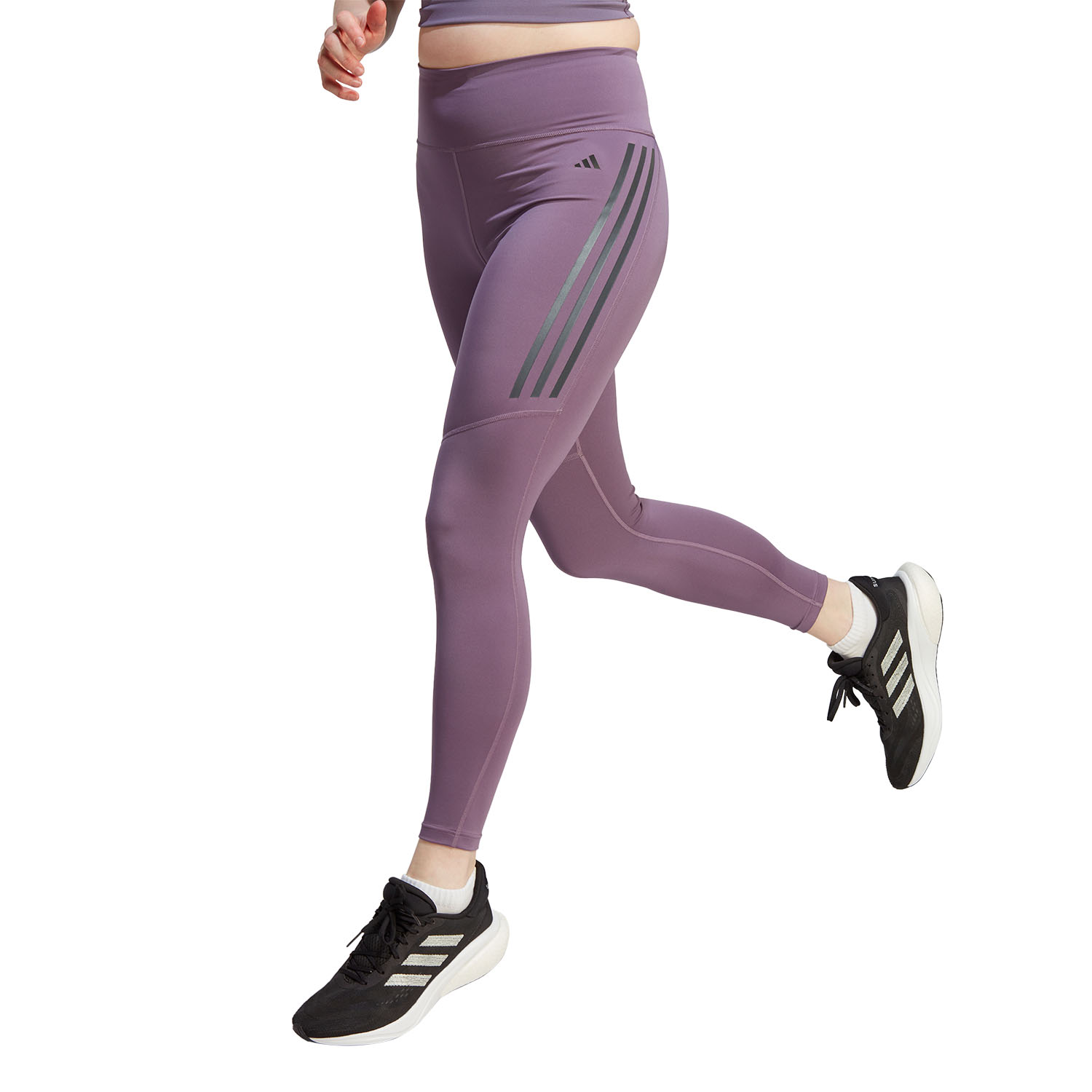 adidas Dailyrun 3S 7/8 Women's Running Tights - Shadow Violet