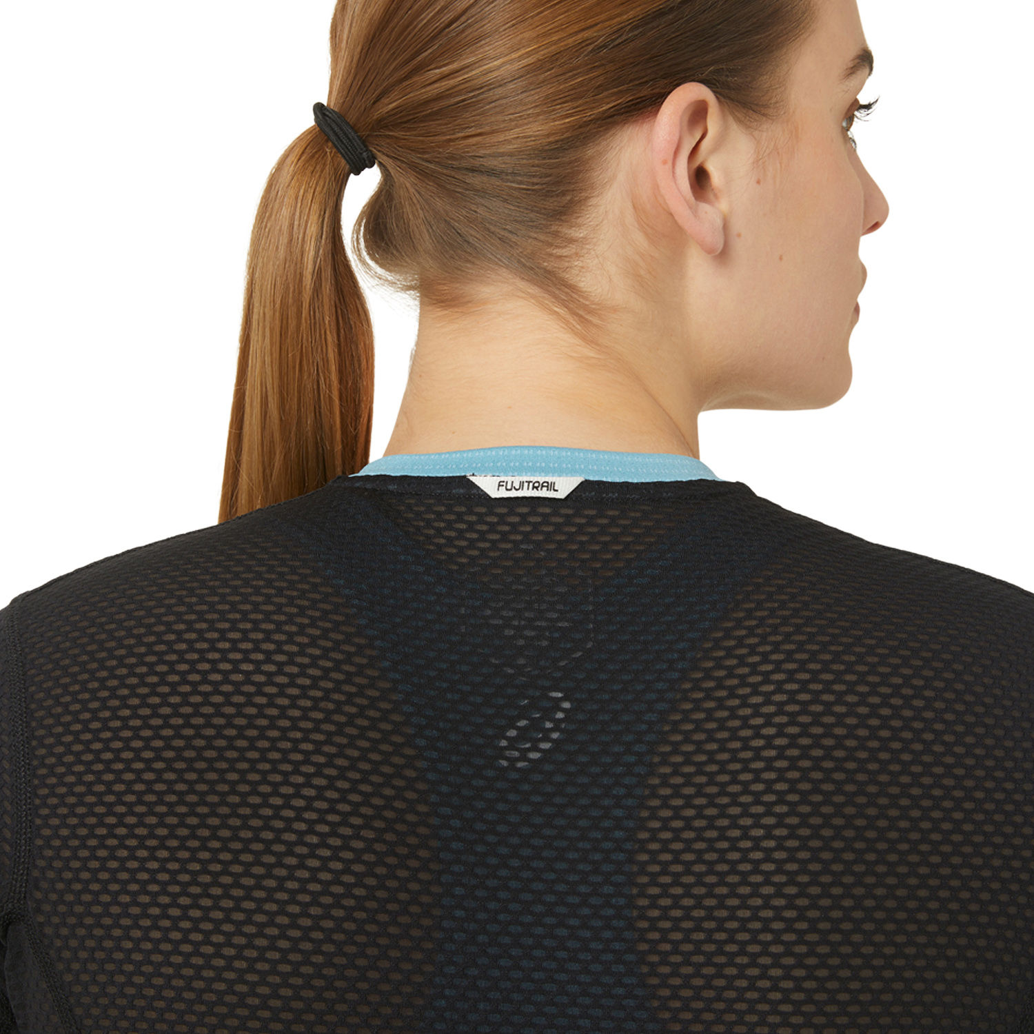 Asics Fujitrail Logo Camiseta - Performance Black/Gris Blue