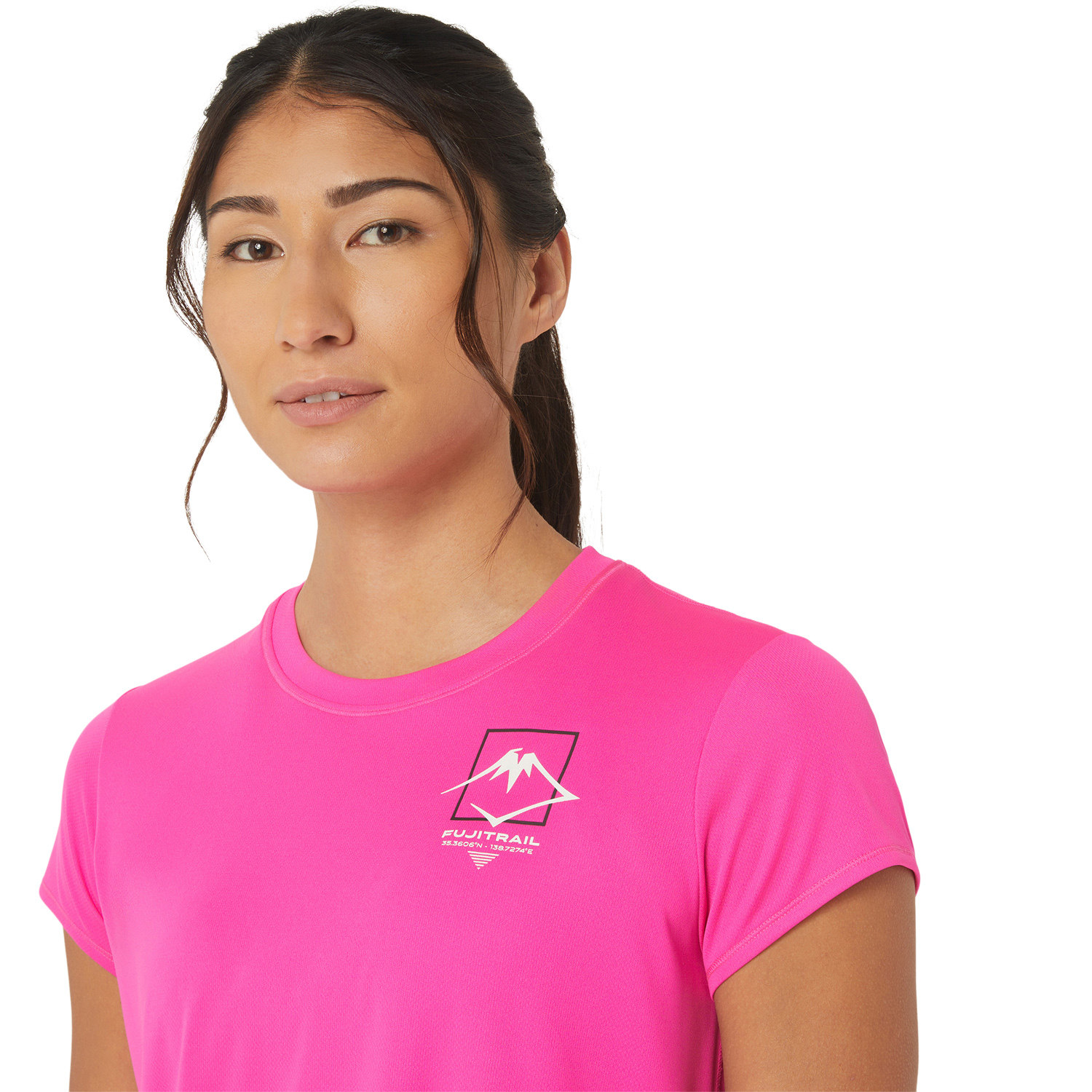 Asics Fujitrail Camiseta - Pink Glo