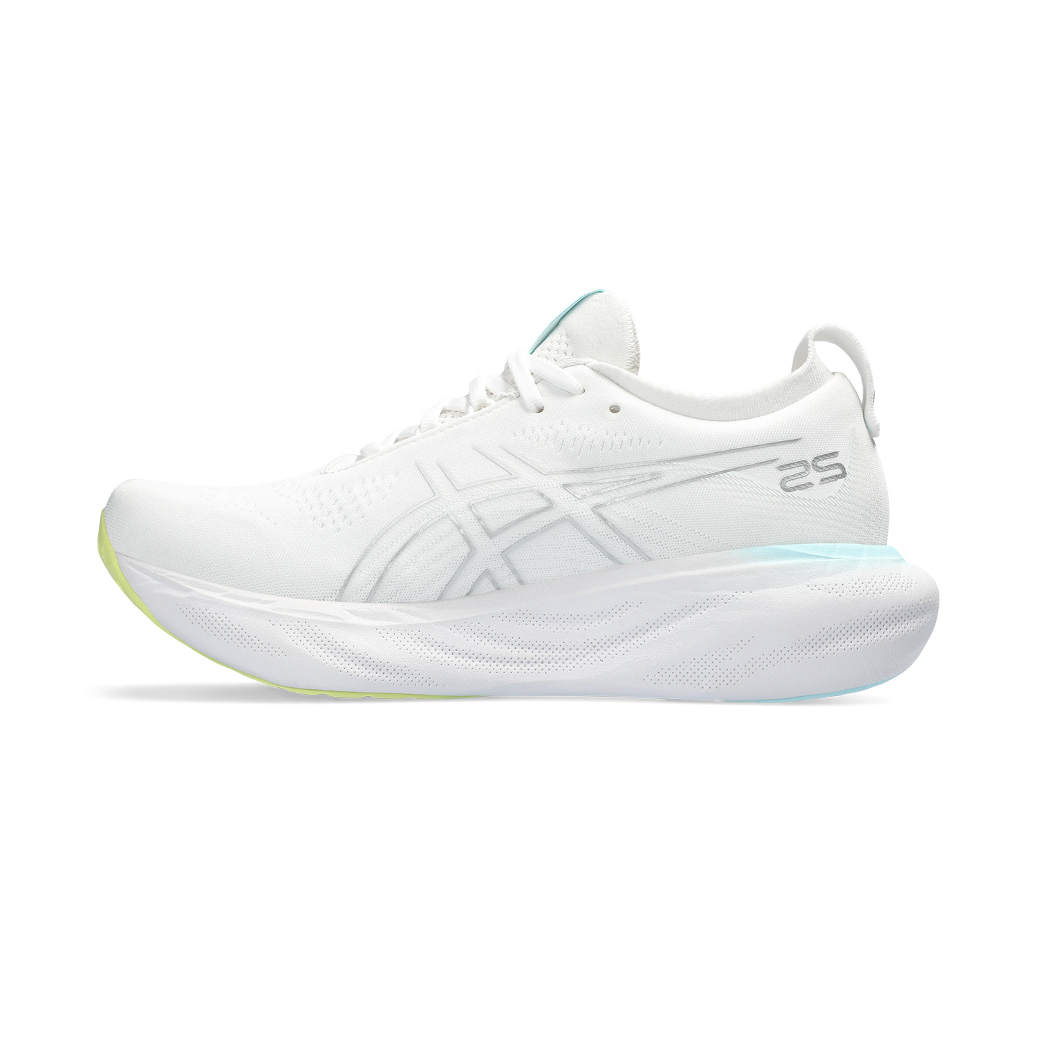 Asics Gel Nimbus 25 Zapatillas de Running Mujer - White/Silver