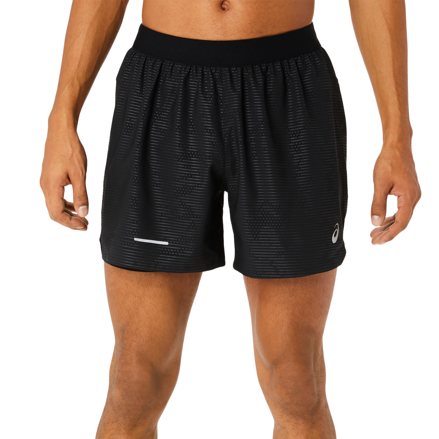 Asics Lite Show 2 in 1 5in Men\'s Running Shorts - Black