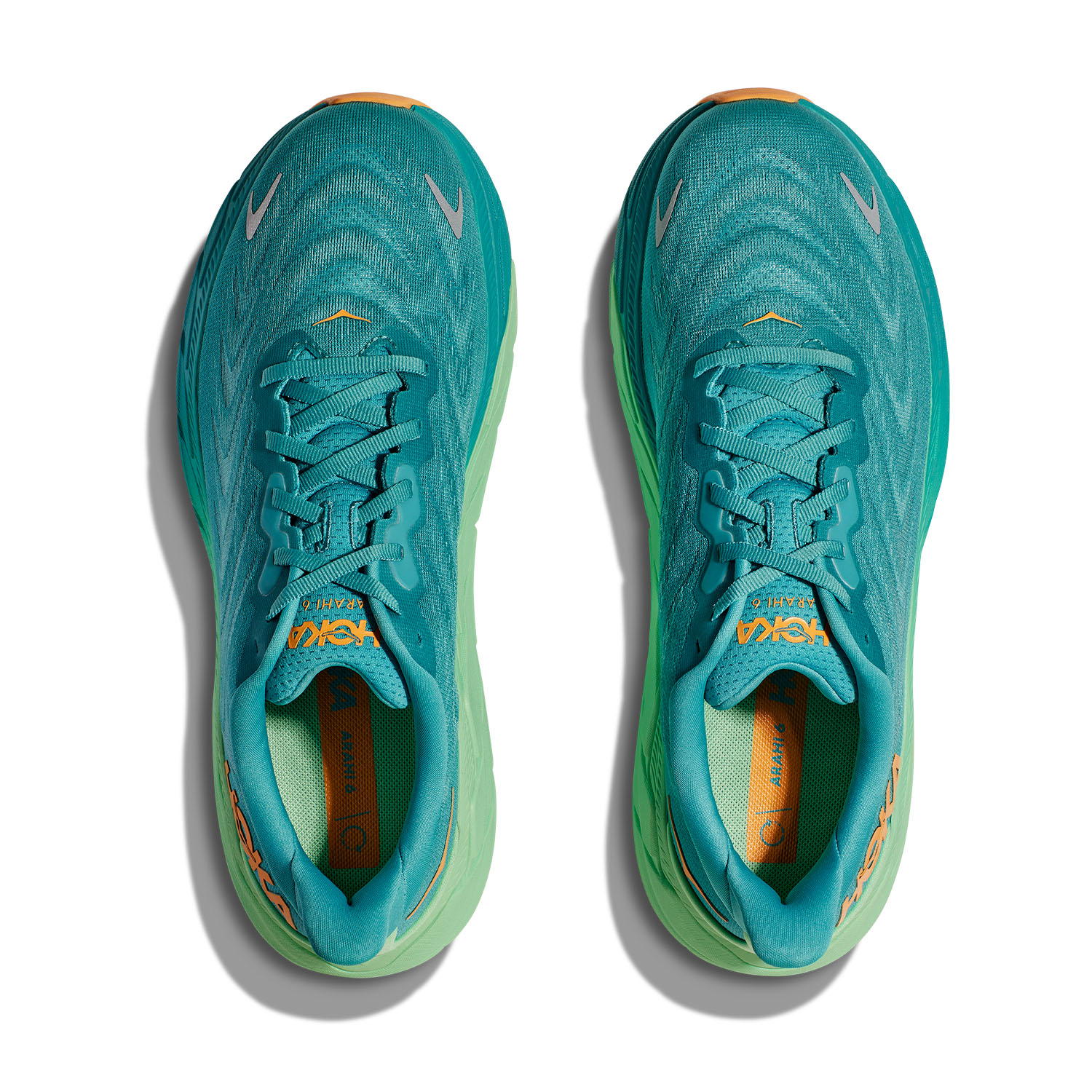 Hoka Arahi 6 - Ocean Mist/Lime Glow