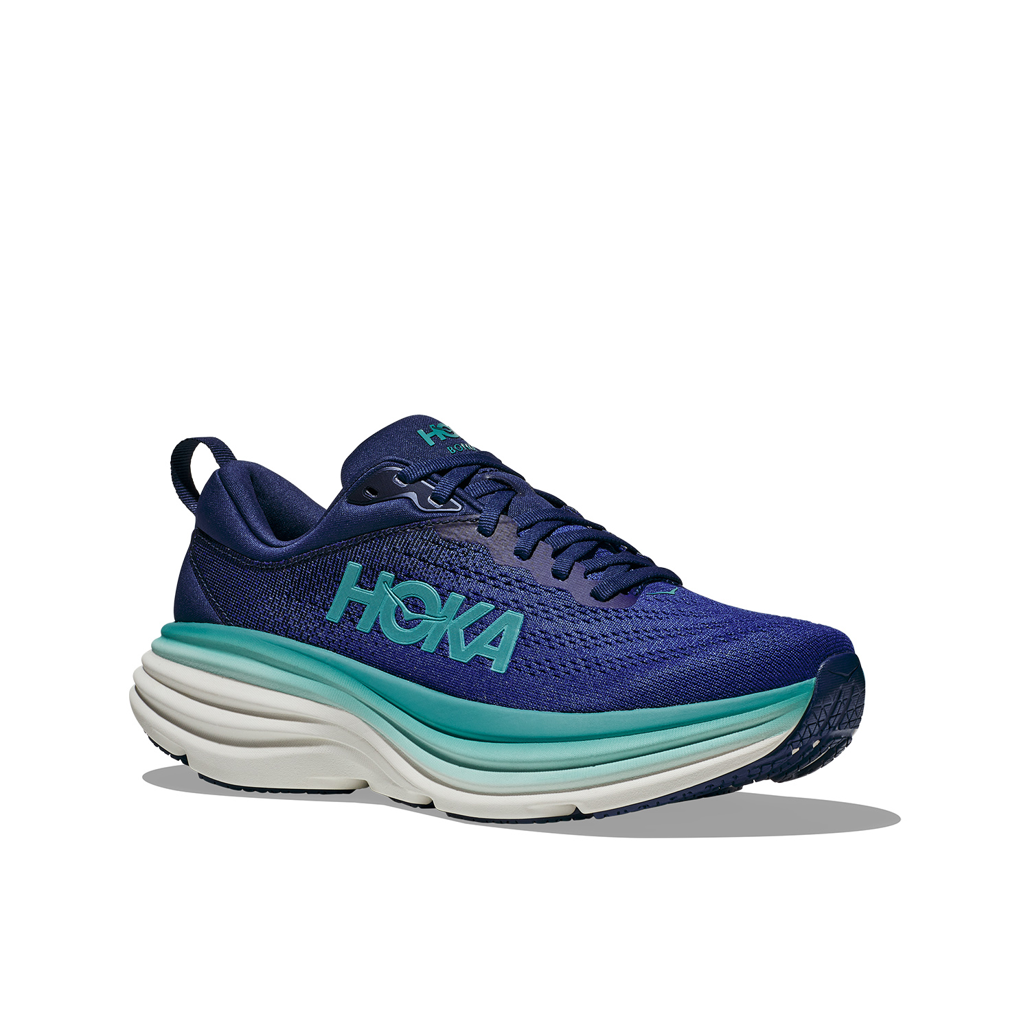 Hoka Bondi 8 Women's Running Shoes - Bellwether Blue