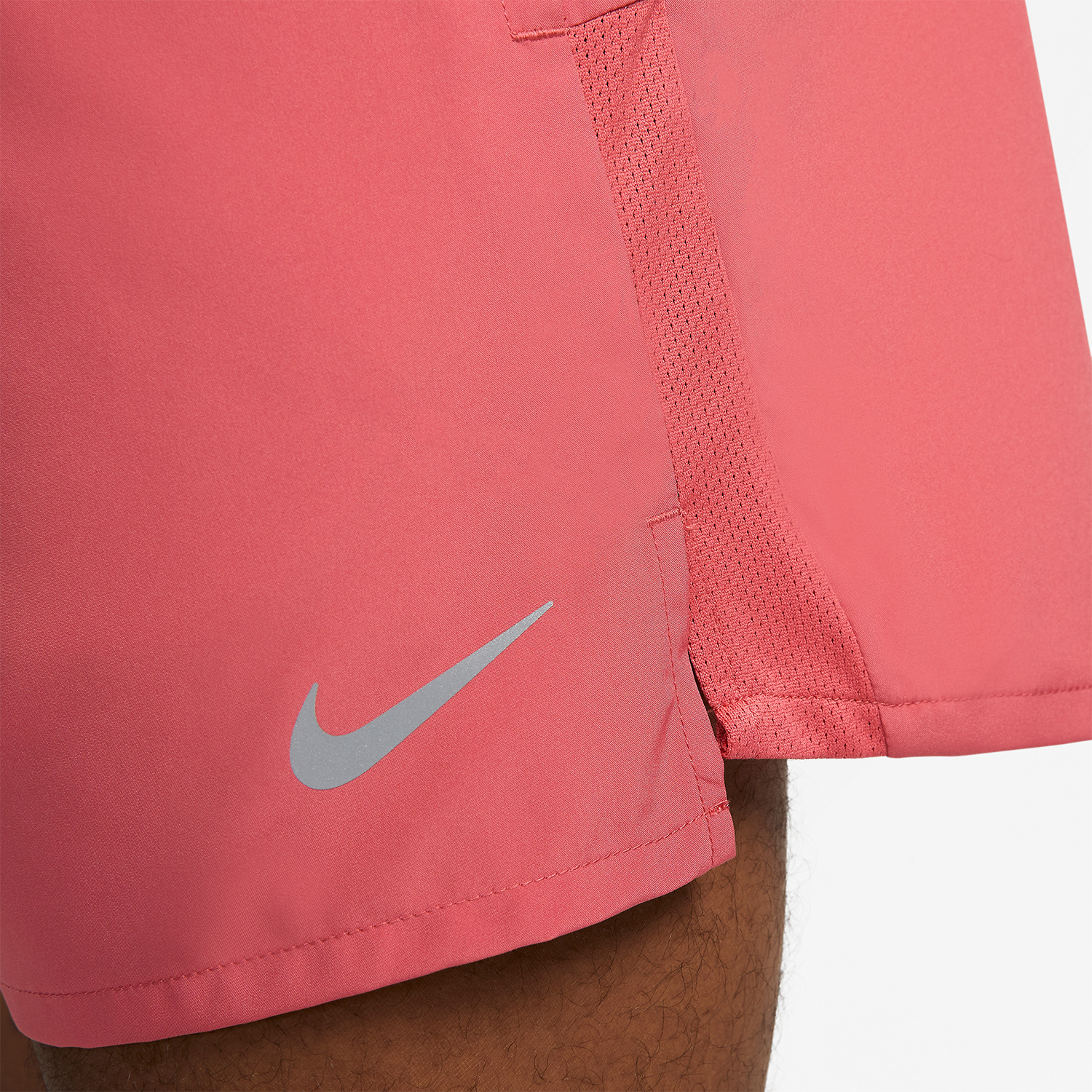 Nike Challenger 5in Shorts - Adobe/Black/Reflective Silver