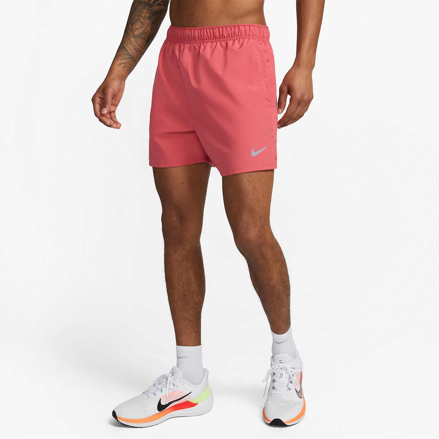 Nike Challenger 5in Shorts - Adobe/Black/Reflective Silver