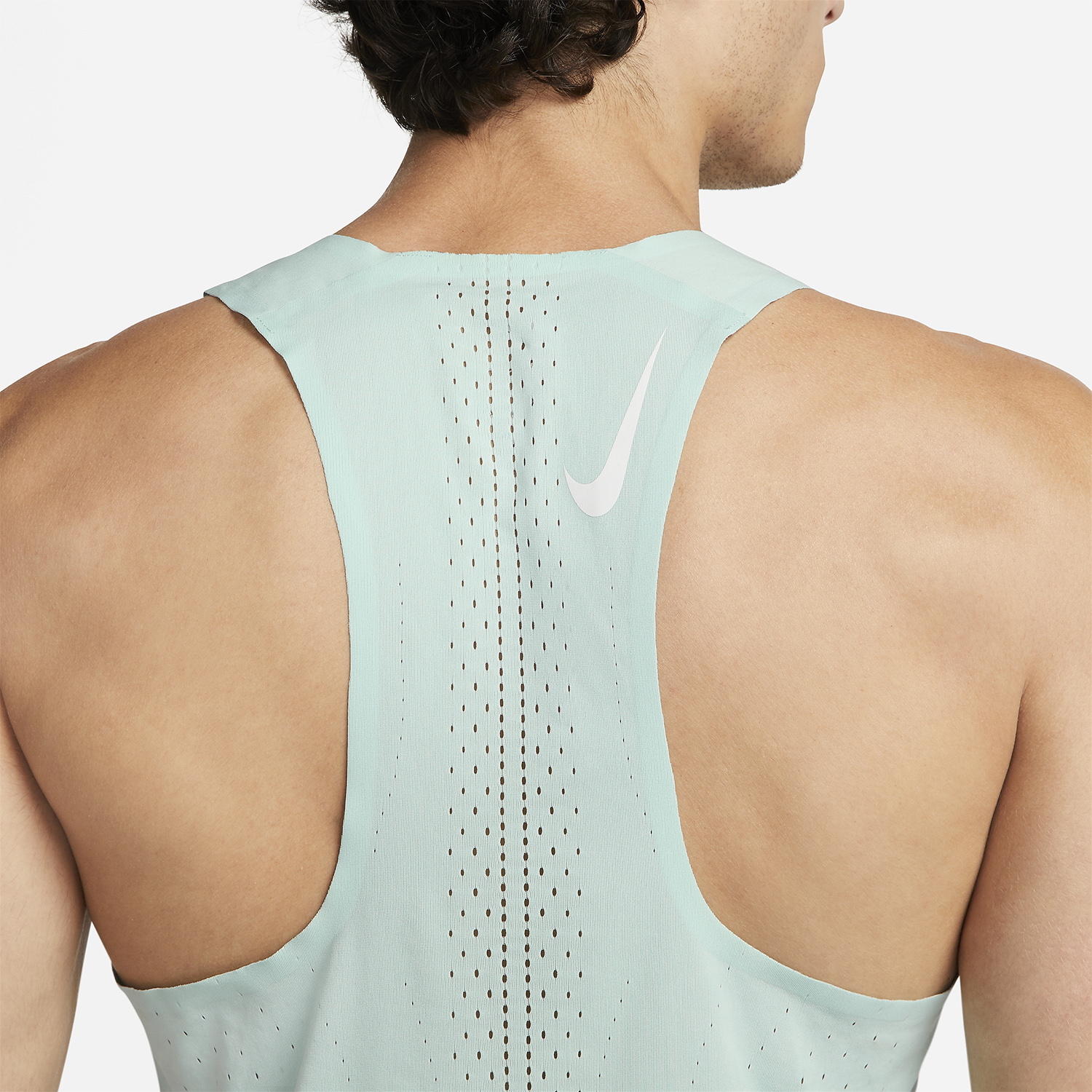 Nike Dri-FIT ADV AeroSwift Tank - Jade Ice/White