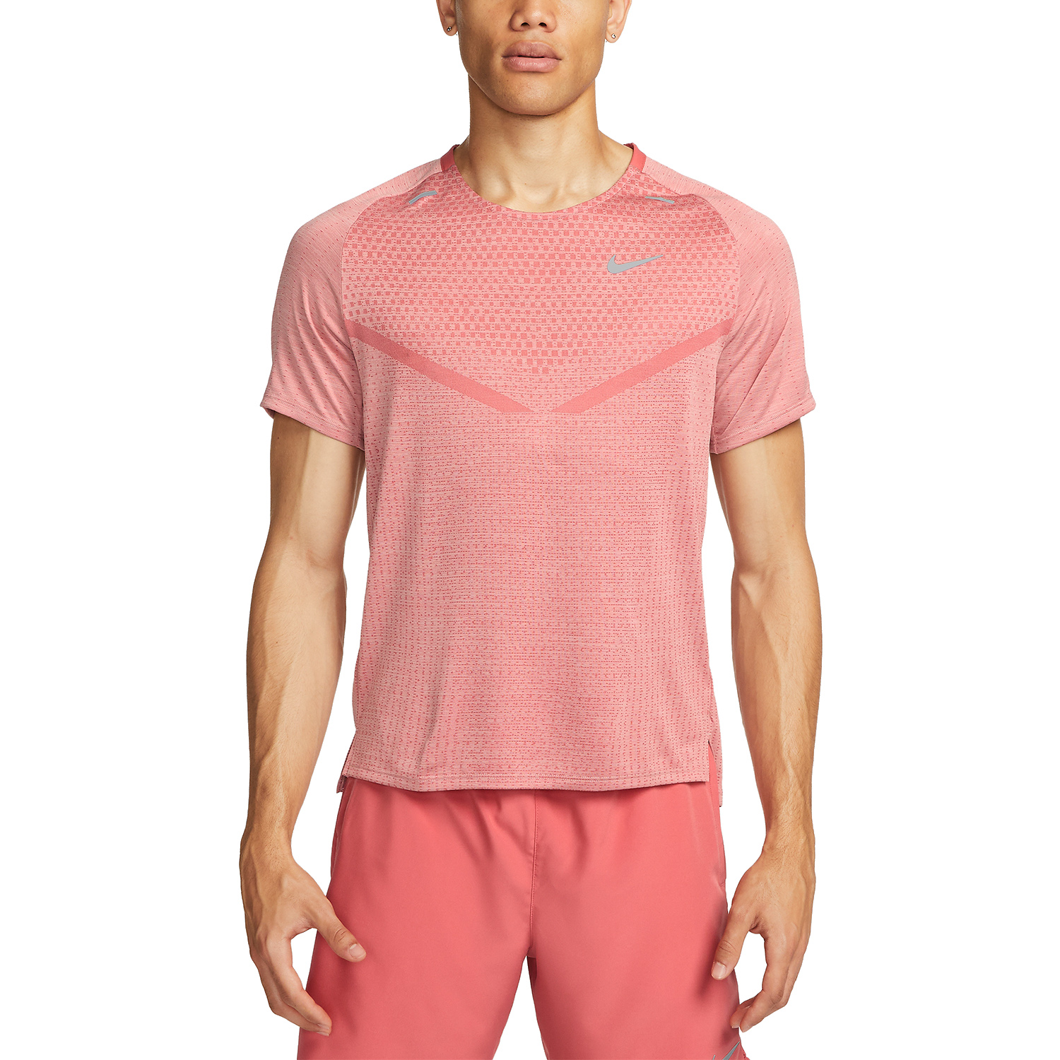 cyklus annoncere Junior Nike Dri-FIT ADV Techknit Men's Running T-Shirt - Adobe/Red