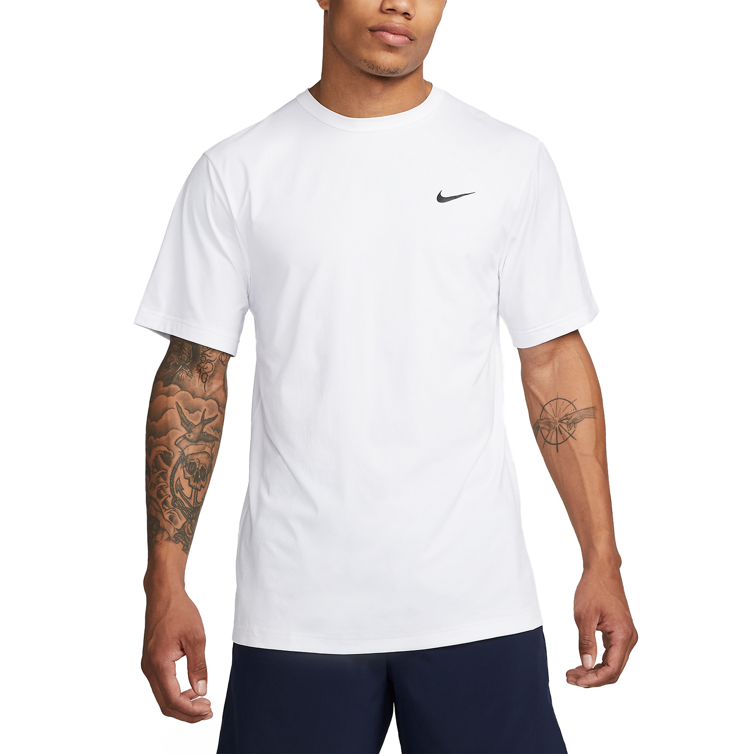 Nike Dri-FIT Hyverse Men's Training T-Shirt - White/Black