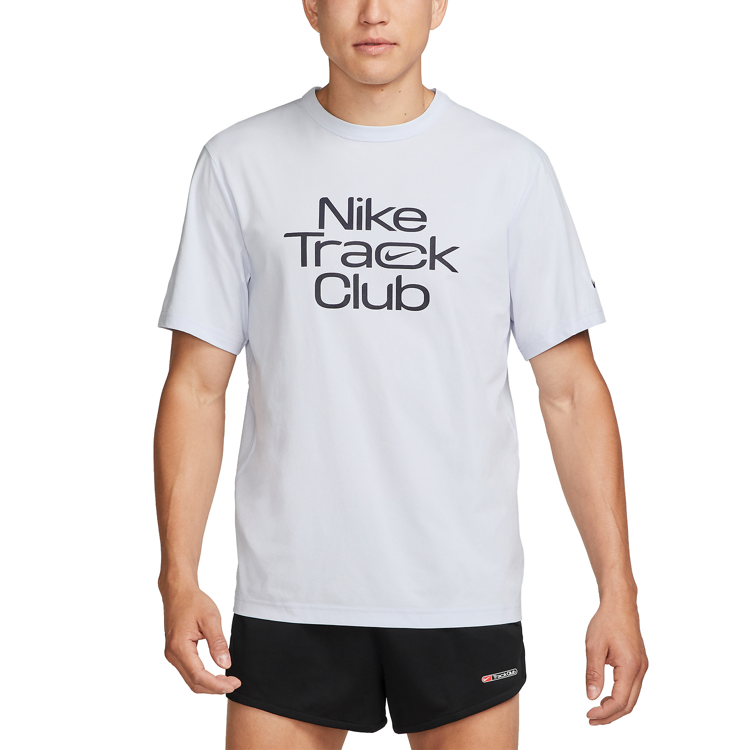 Nike Dri-FIT Hyverse Track Club T-Shirt - Footbal Grey/Midnight Navy