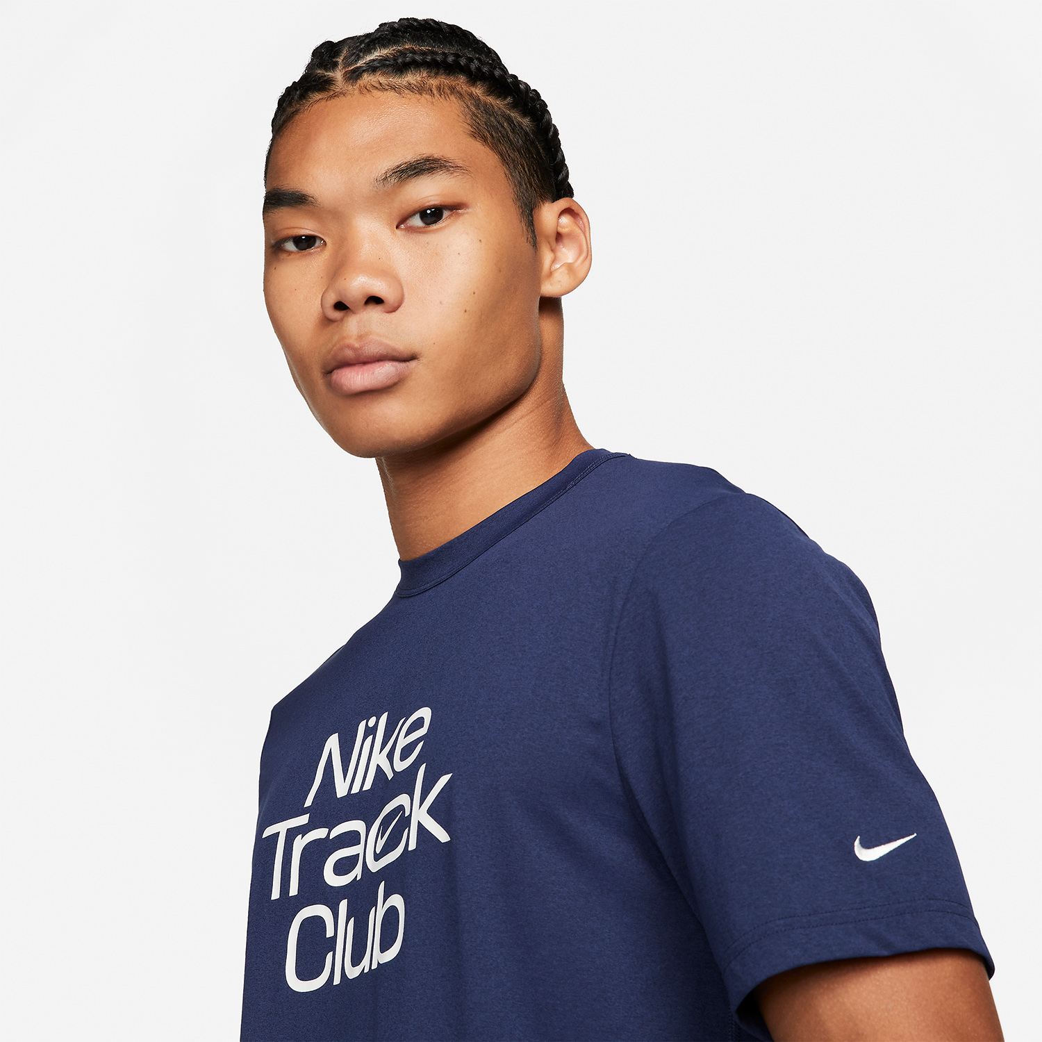 Nike Dri-FIT Hyverse Track Club Camiseta - Midnight Navy/Summit White