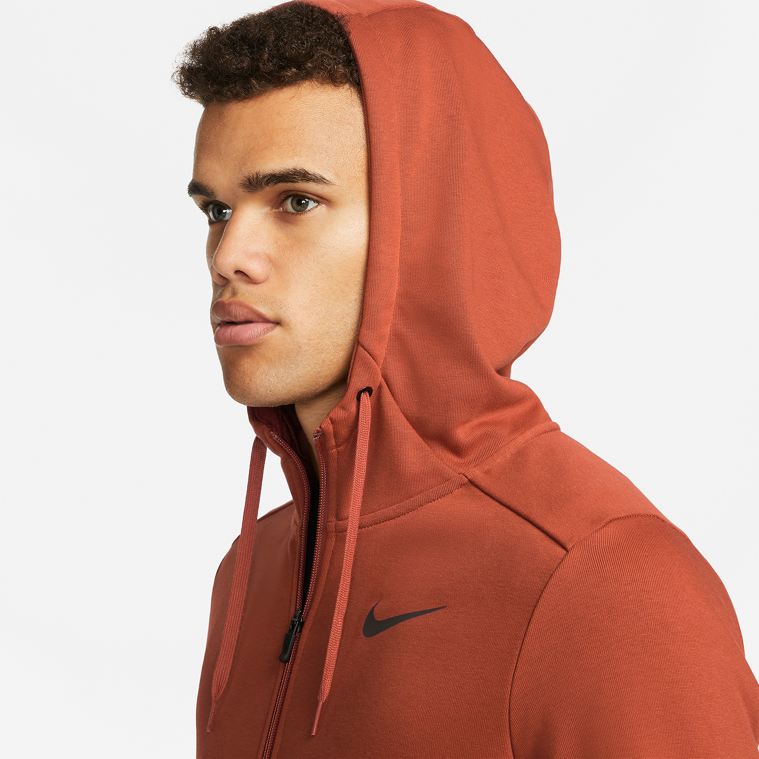 Nike Dri-FIT Logo Sudadera - Rugged Orange/Black