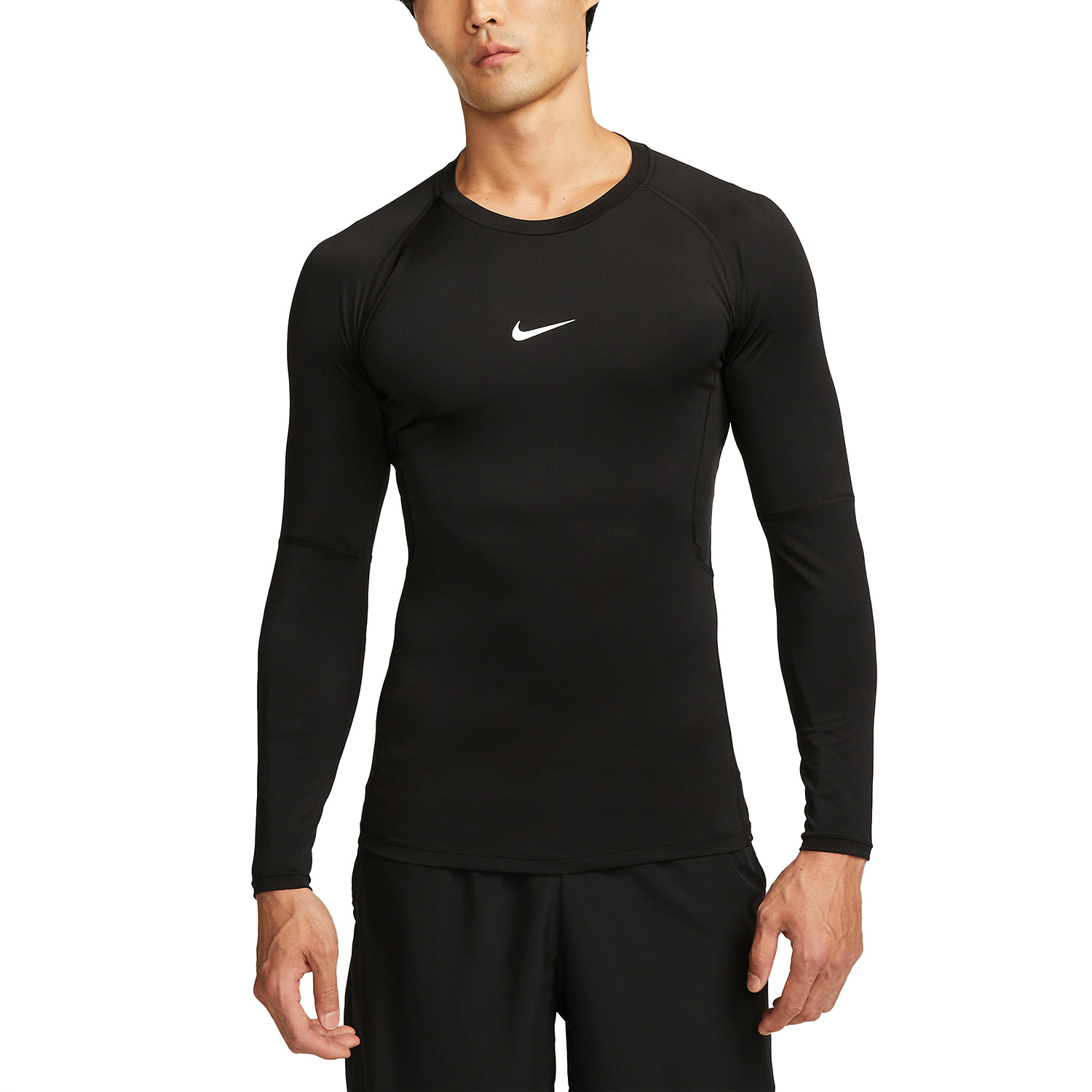 Nike Dri-FIT Logo Men's Training Shirt - Black/White