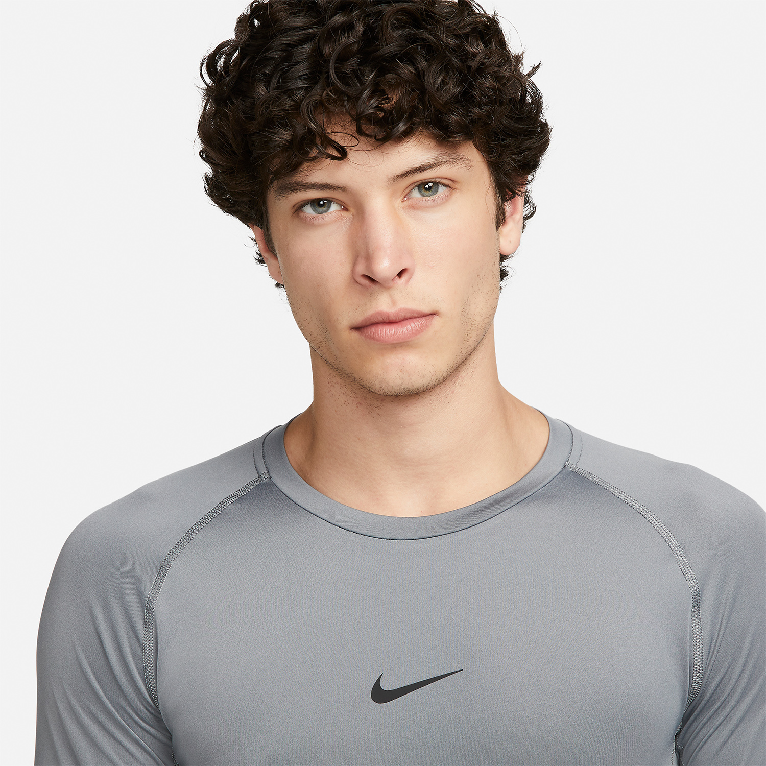 Nike Dri-FIT Logo Maglia - Smoke Grey/Black