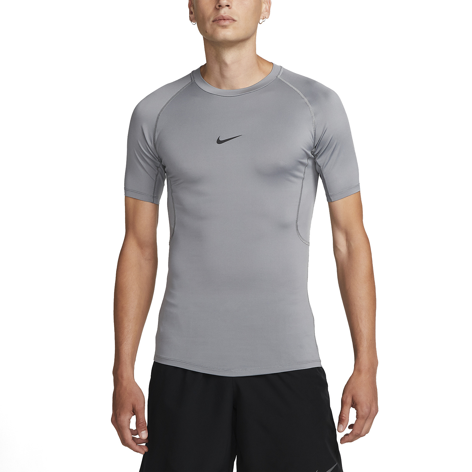 Nike Dri-FIT Logo Camiseta - Smoke Grey/Black