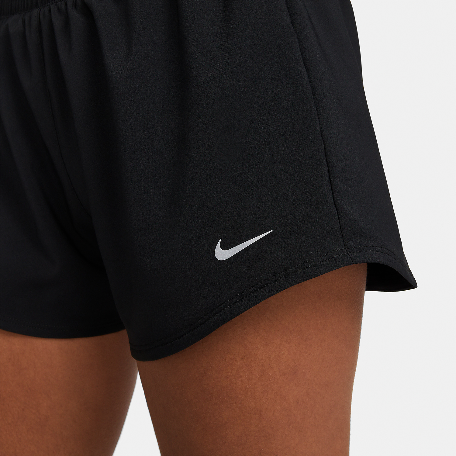 Nike Dri-FIT One 3in Pantaloncini - Black/Reflective Silver