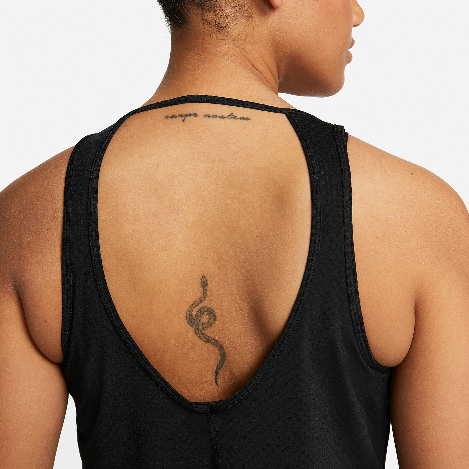 Nike Dri-FIT One Breathe Tank - Black/White