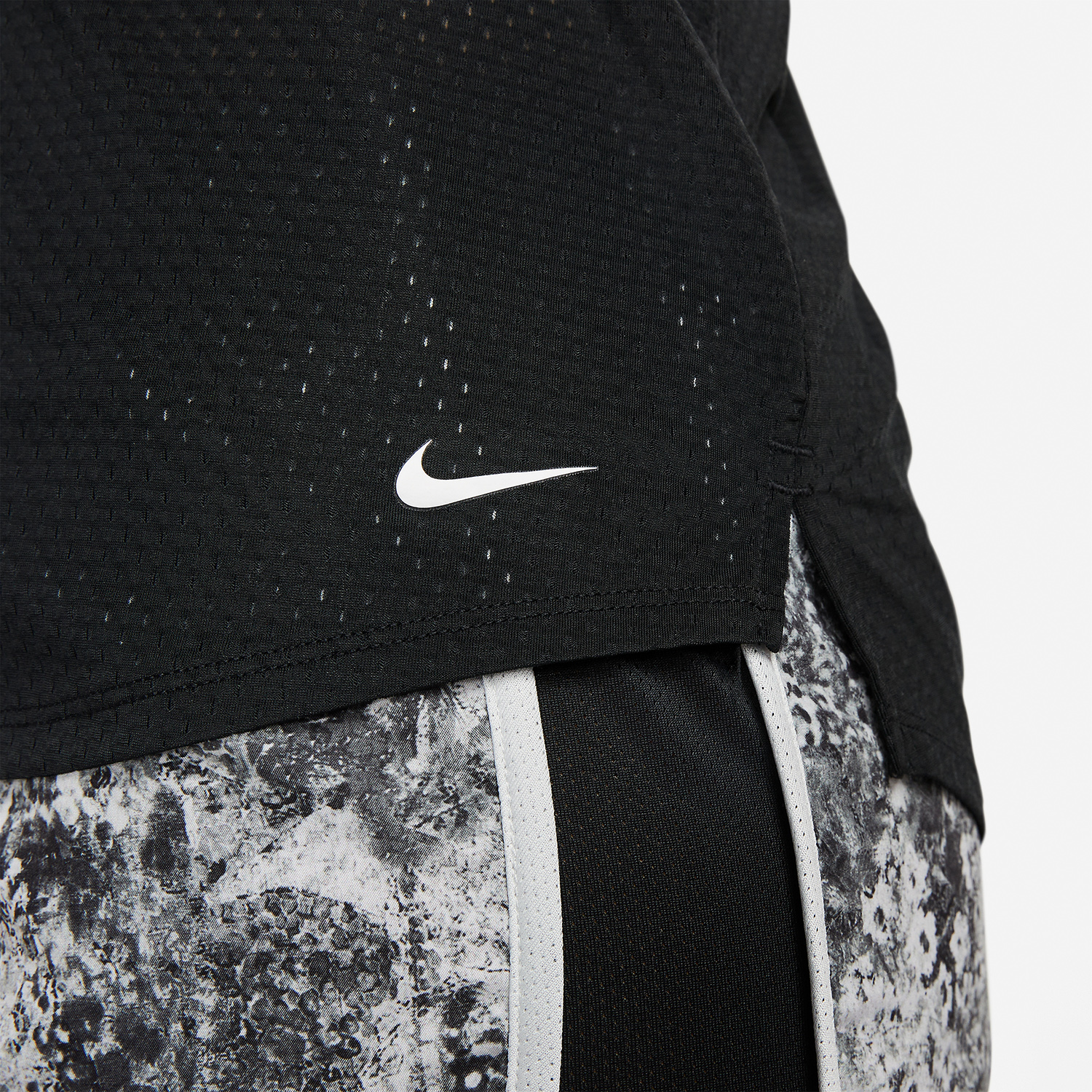 Nike Dri-FIT One Breathe Top - Black/White