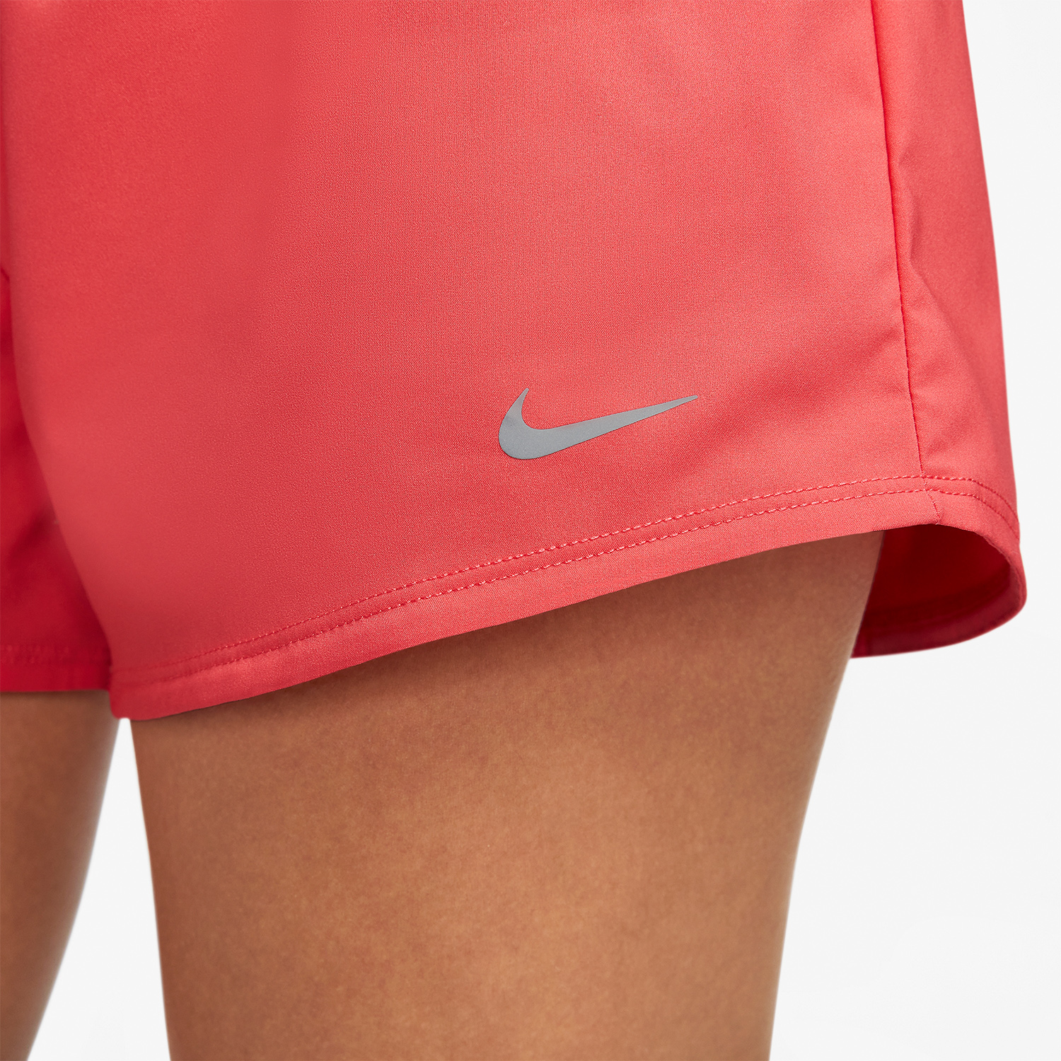 Nike Dri-FIT One 3in Pantaloncini - Light Fusion Red/Reflective Silver