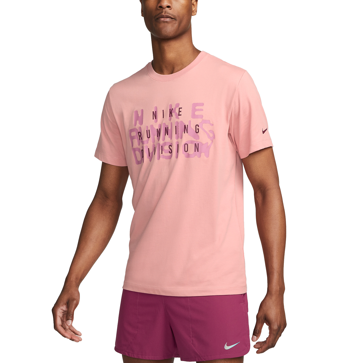 Camiseta rosa con cinta del logo Nike de hombre de color Rosa