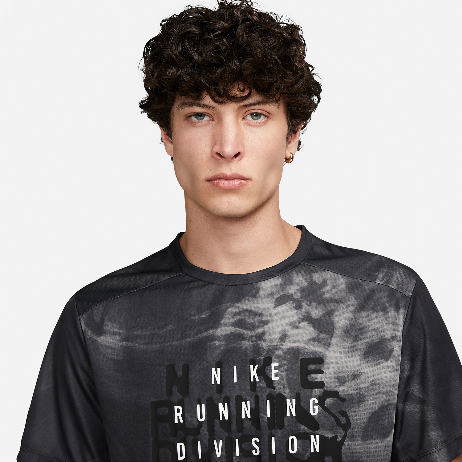 Nike Dri-FIT Run Division Rise 365 Maglietta - Black/Reflective Black