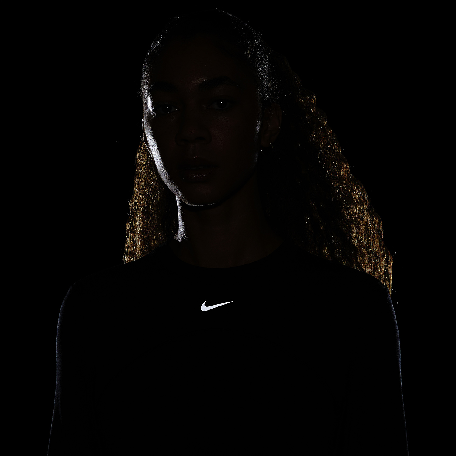 Nike Dri-FIT Swift Element UV Women's Running Shirt - Black