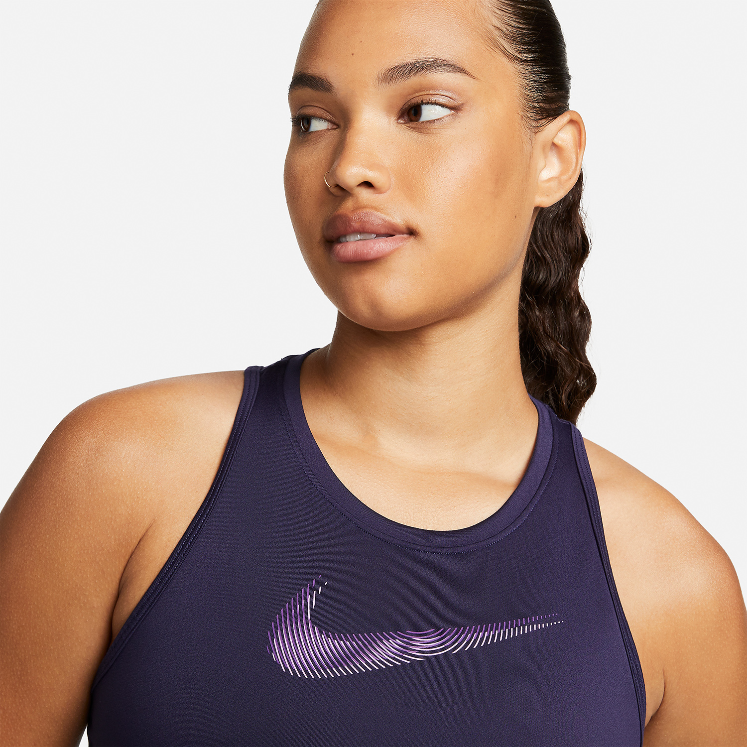 Nike Dri-FIT Swoosh Canotta - Purple Ink/Disco Purple