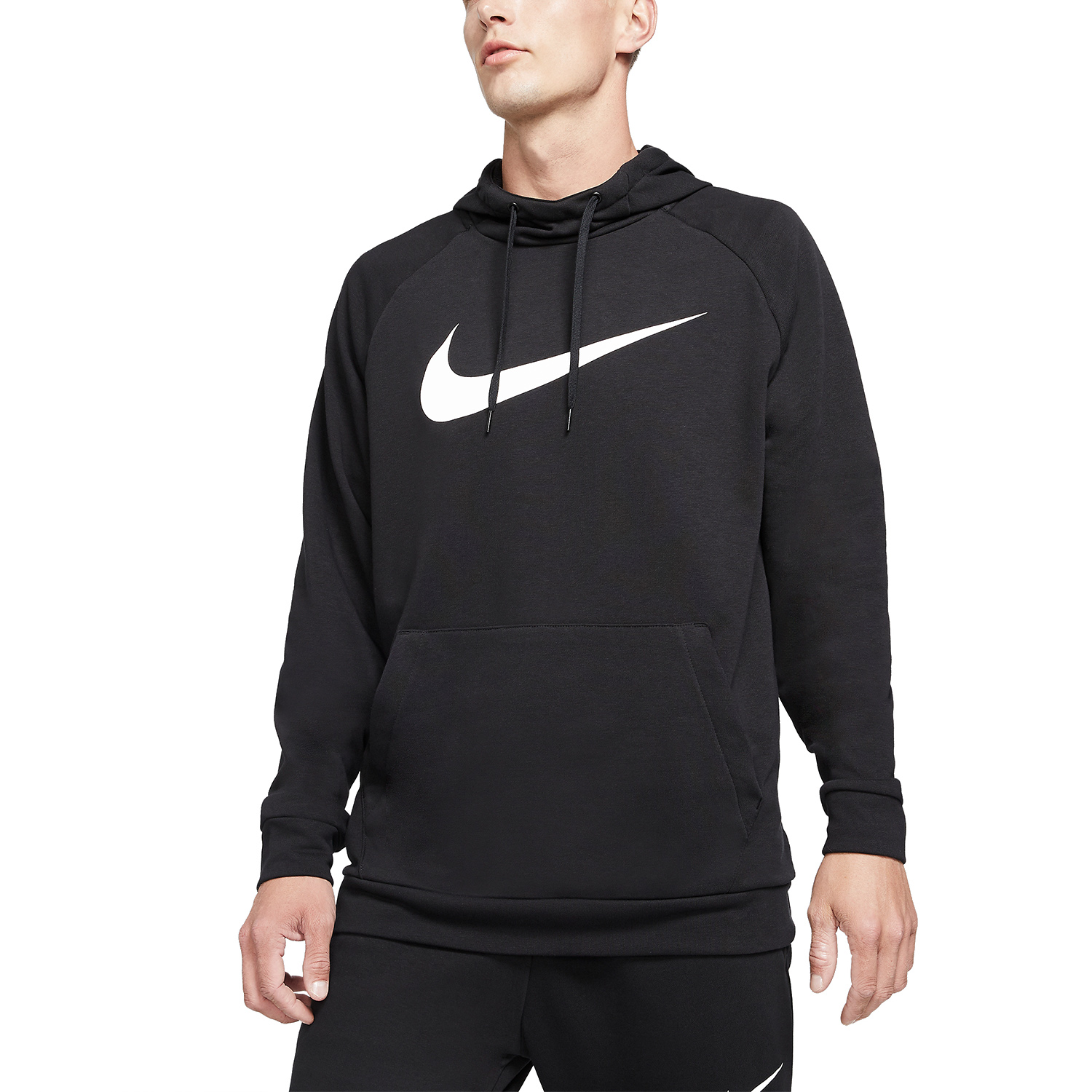 Nike Dri-FIT Swoosh Sudadera - Black/White