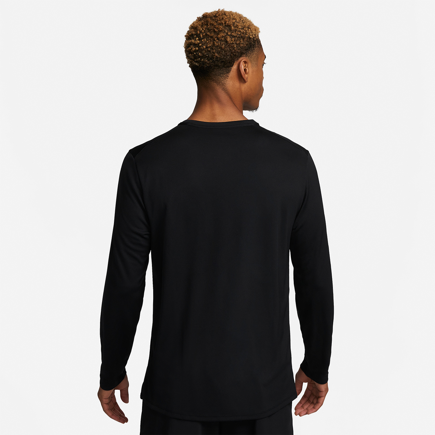 Nike Dri-FIT UV Miler Division Men's Running Shirt - Black