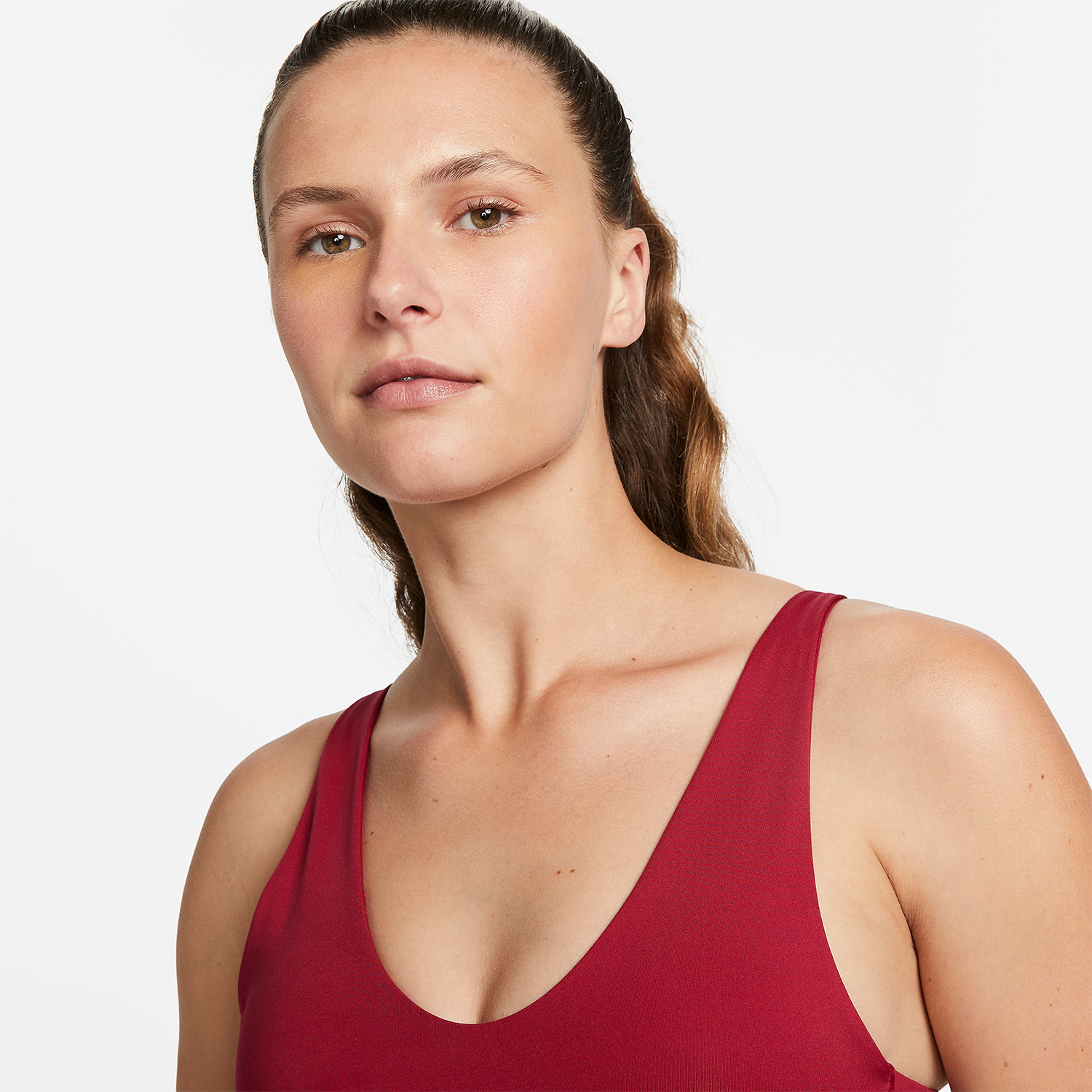 Nike Dri-FIT Indy Reggiseno Sportivo - Noble Red/Red Stardust