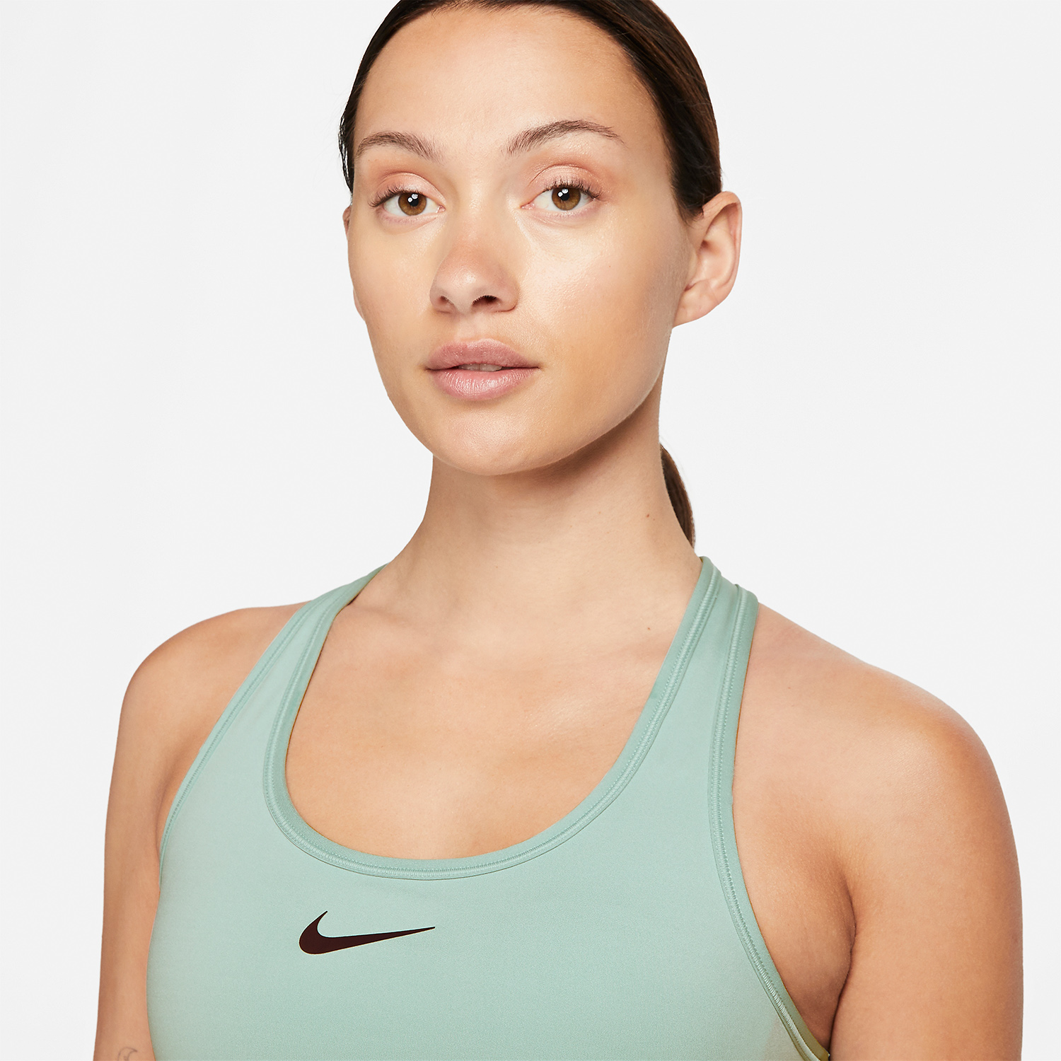 Nike Swoosh Dri-FIT Sports Bra - Mineral/Black