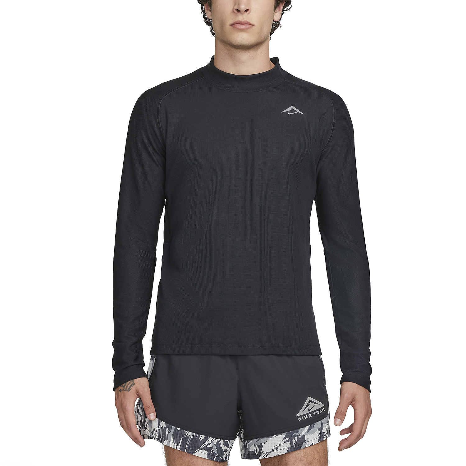 Nike Trail Dri-FIT Swoosh Maglia - Black/White