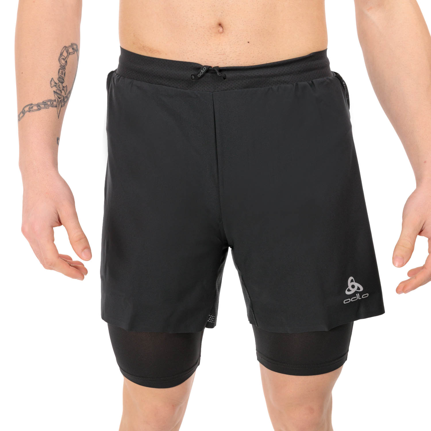 Odlo X-Alp Trail 2 in 1 6in Pantaloncini - Black