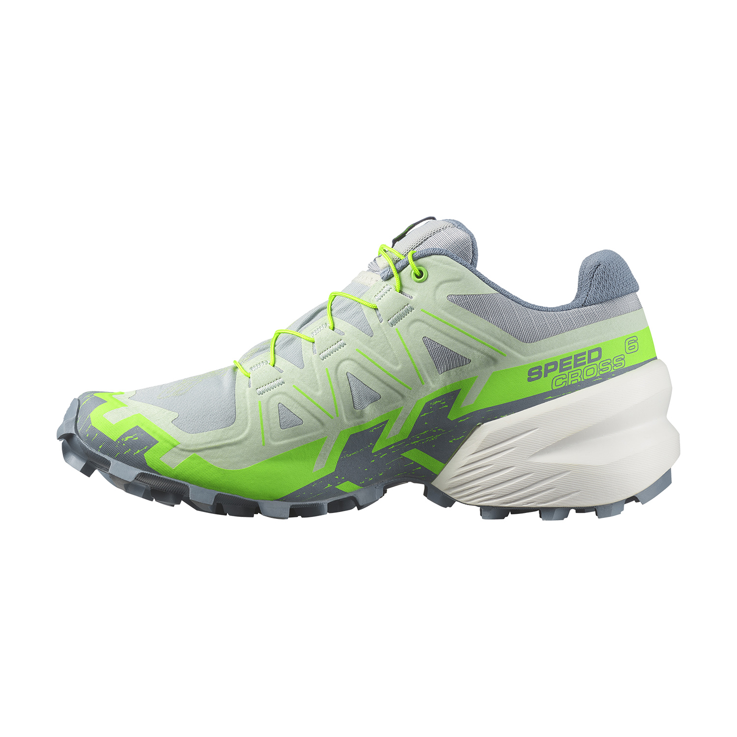 Salomon Speedcross 6 - Quarry/Green Gecko/Flint Stone