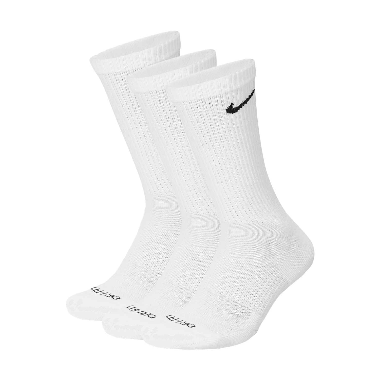 Nike Everyday Plus Cushioned x 3 Running Socks - White/Black