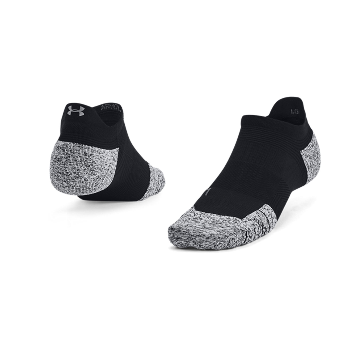 Under Armour ArmourDry Cushion Calcetines - Black/Pitch Gray/Reflective