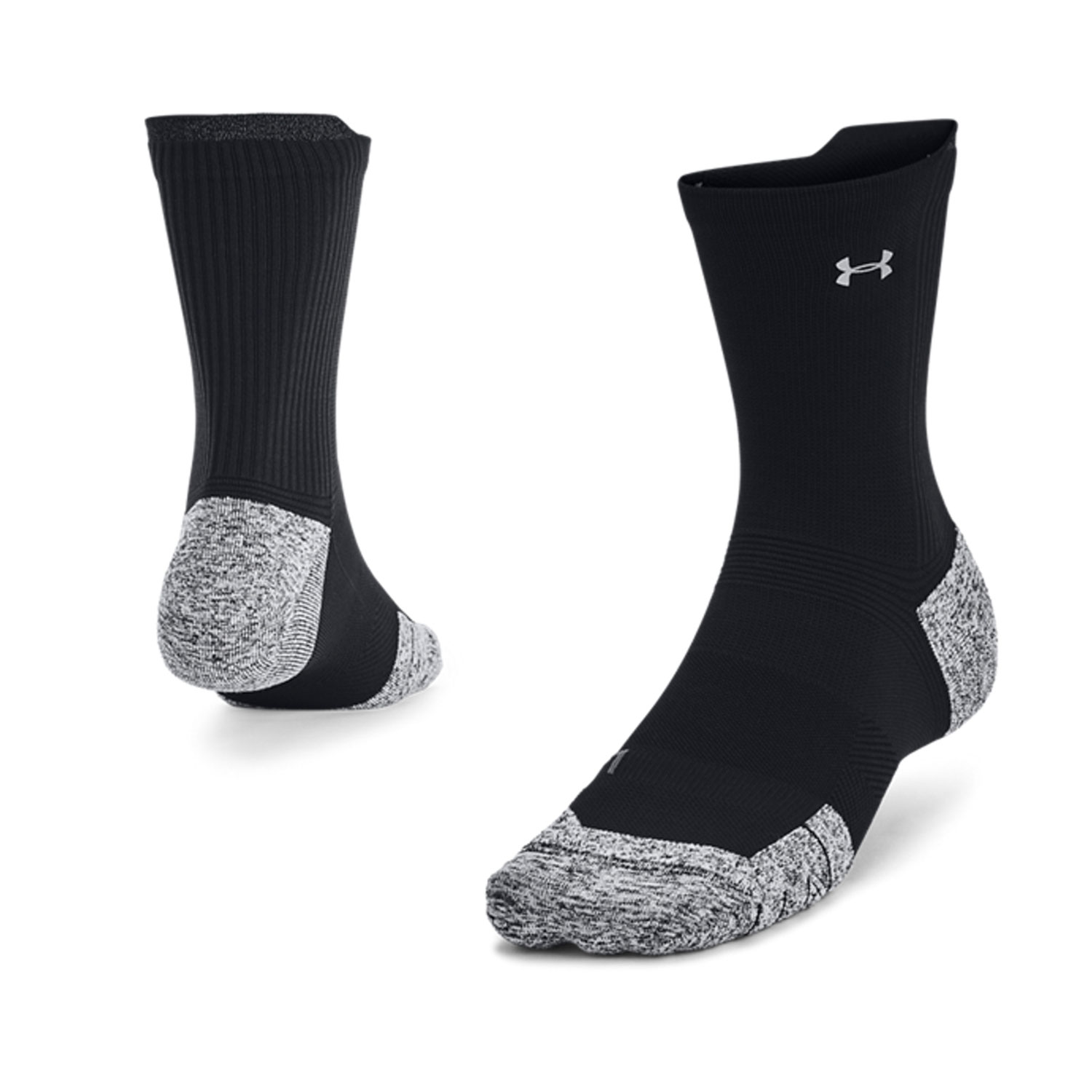 Under Armour ArmourDry Run Cushion Calze - Black/Reflective