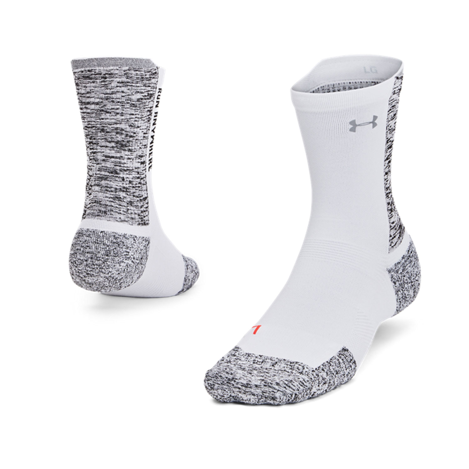 Under Armour ArmourDry Run Cushion Calcetines de Running - White